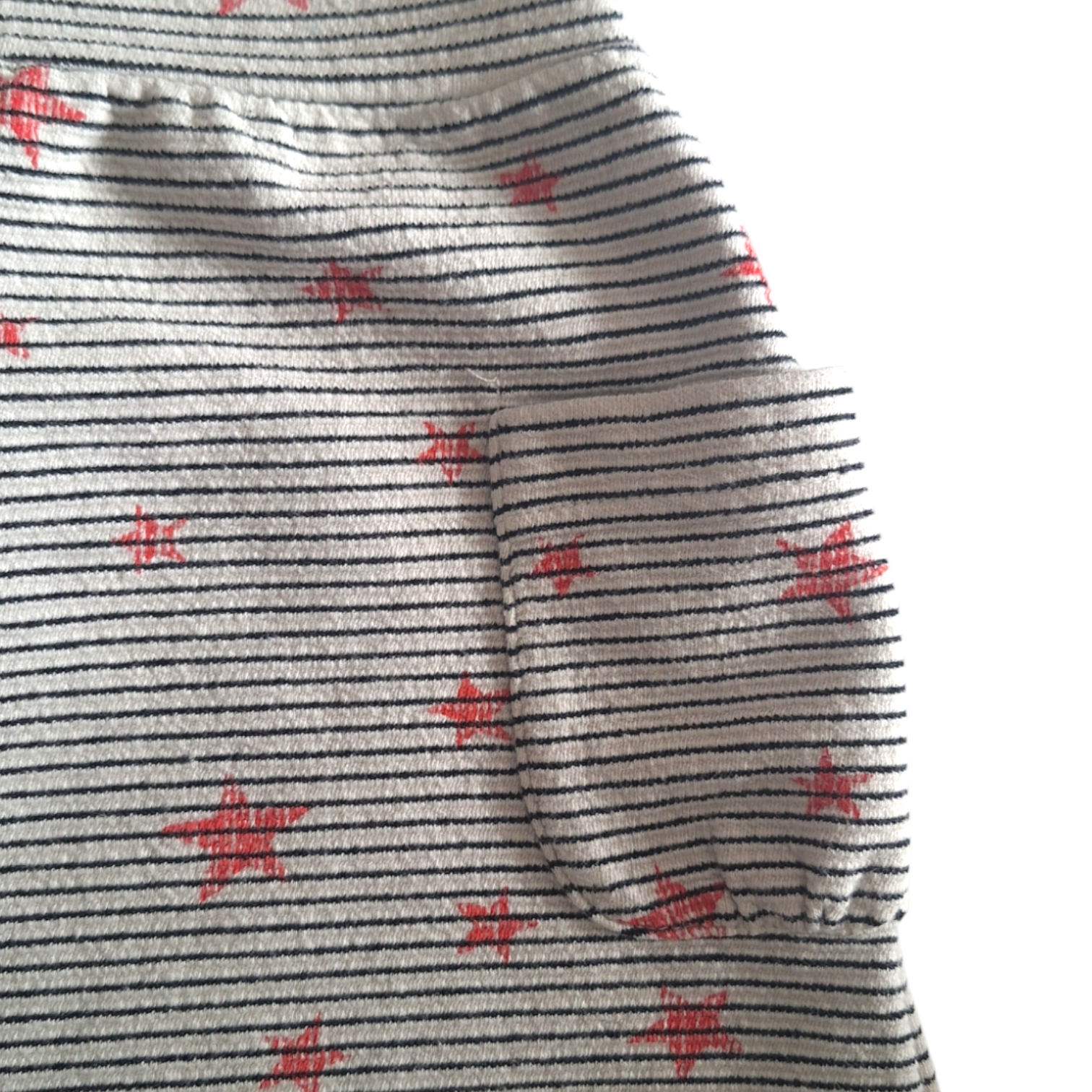 Gestreepte overall rok met zakken sterren - 92CM