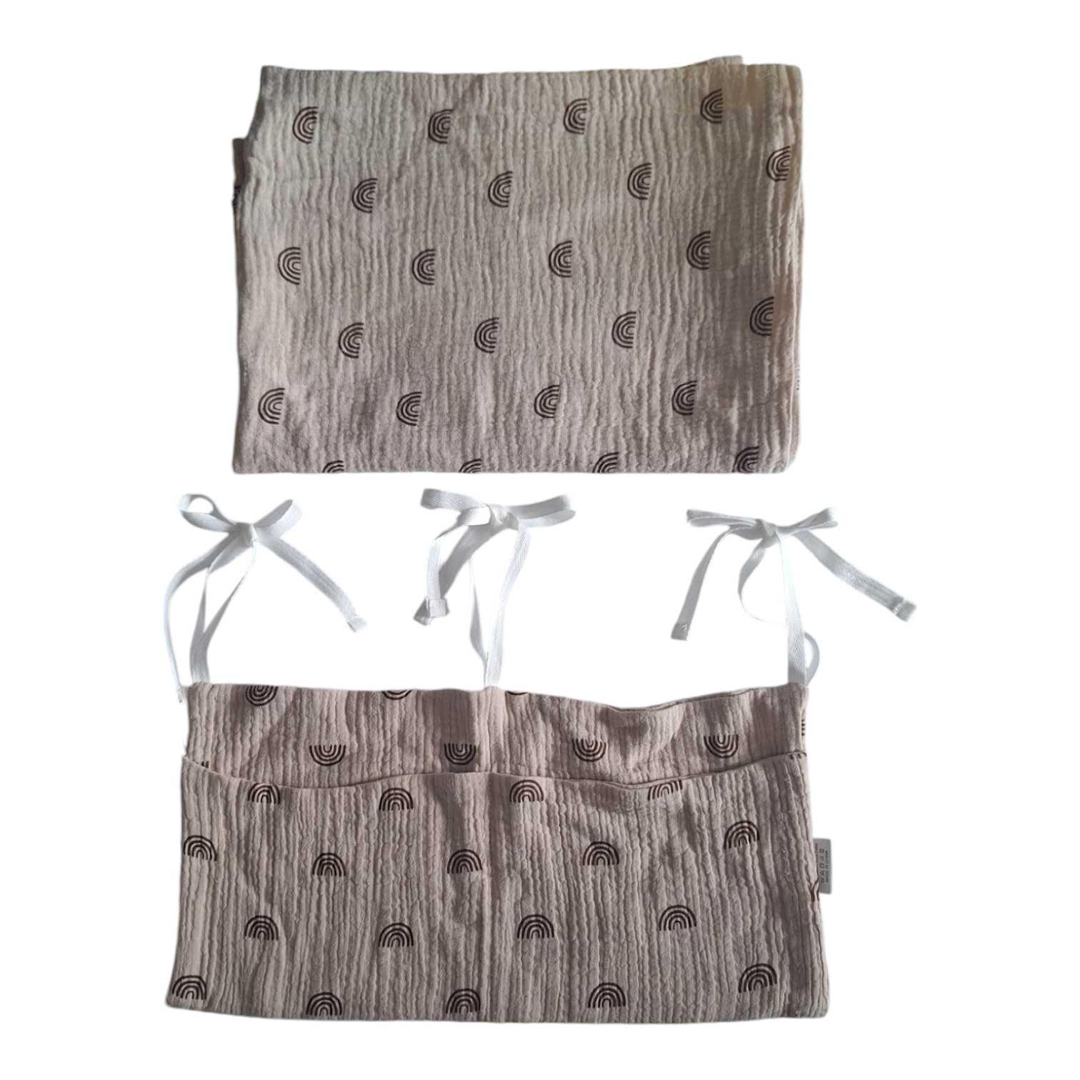 Set Babydeken & bedzakhouder regenbogen