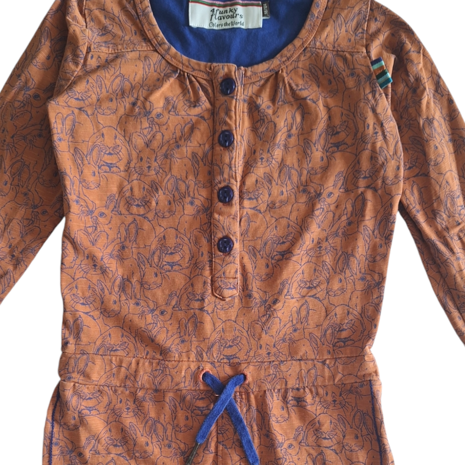 Jumpsuit met konijntjes - 98/104CM
