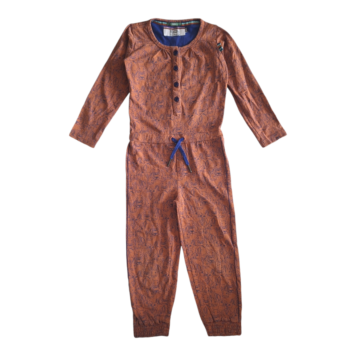 Jumpsuit met konijntjes - 98/104CM