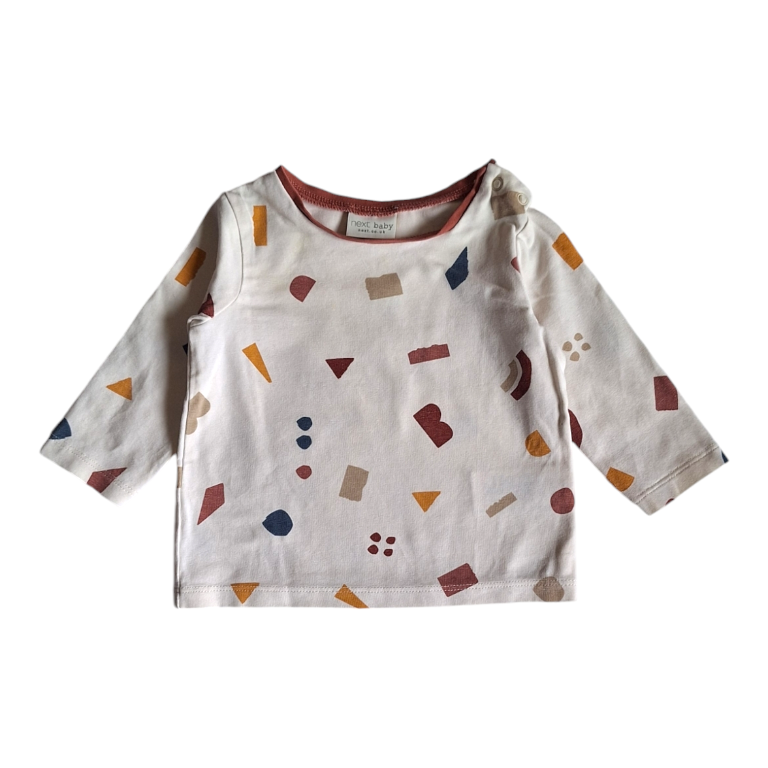 Set geometrisch patroon shirt & broek - tot 3M
