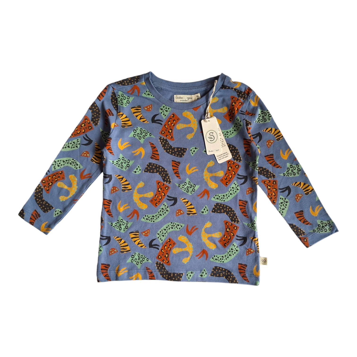 Shirt met lange mouwen en luipaardfantasie - 86/92CM