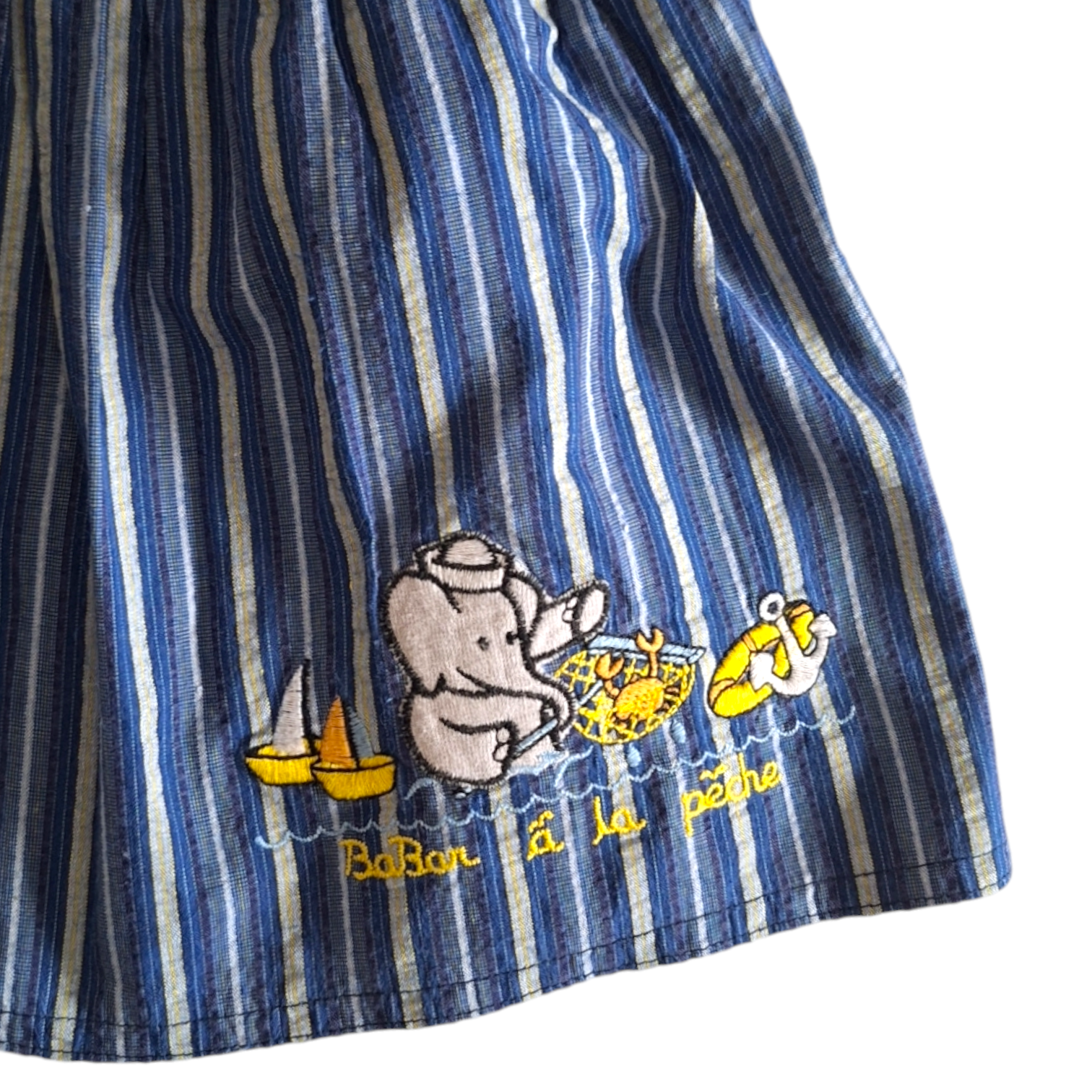 Babar gestreepte jurk - 3/6M