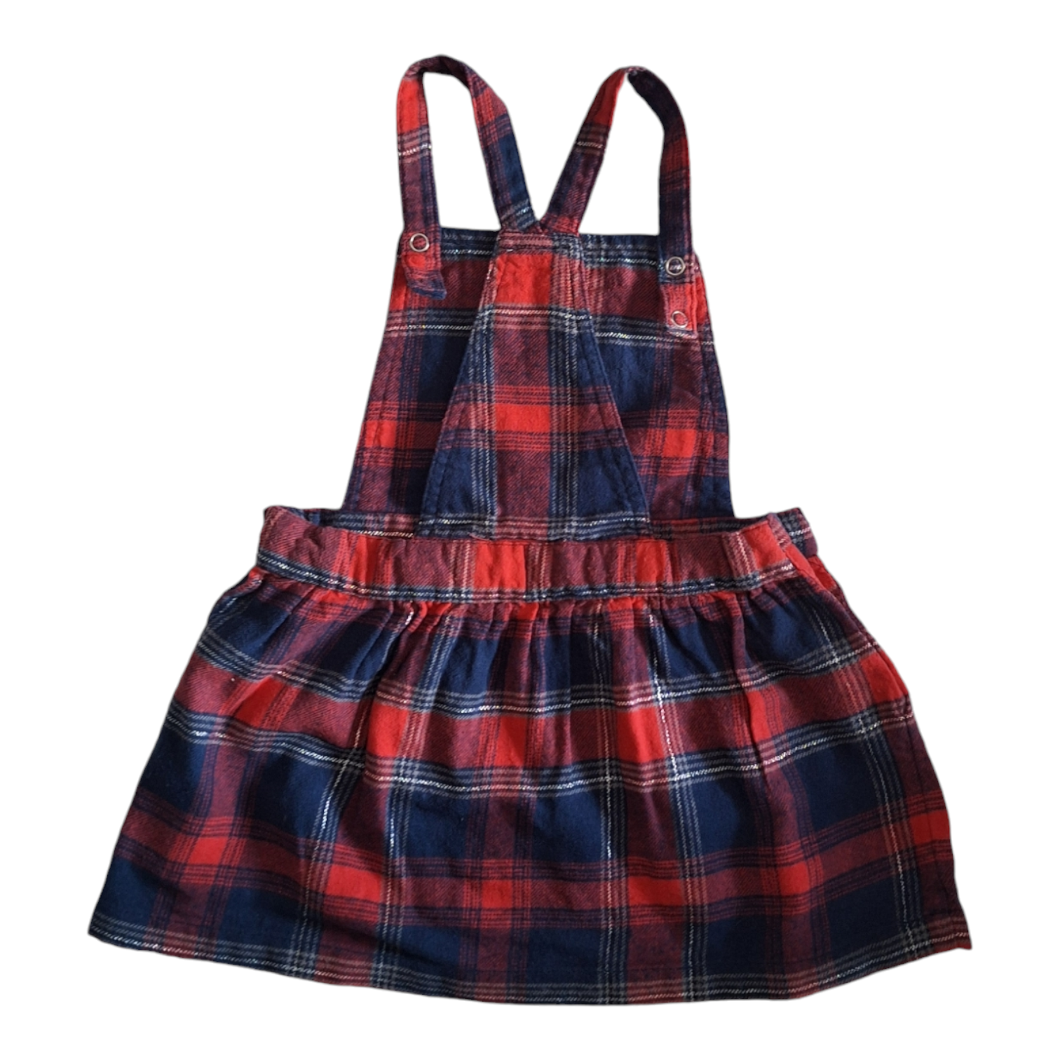 Geruite overall rok strar - 80CM