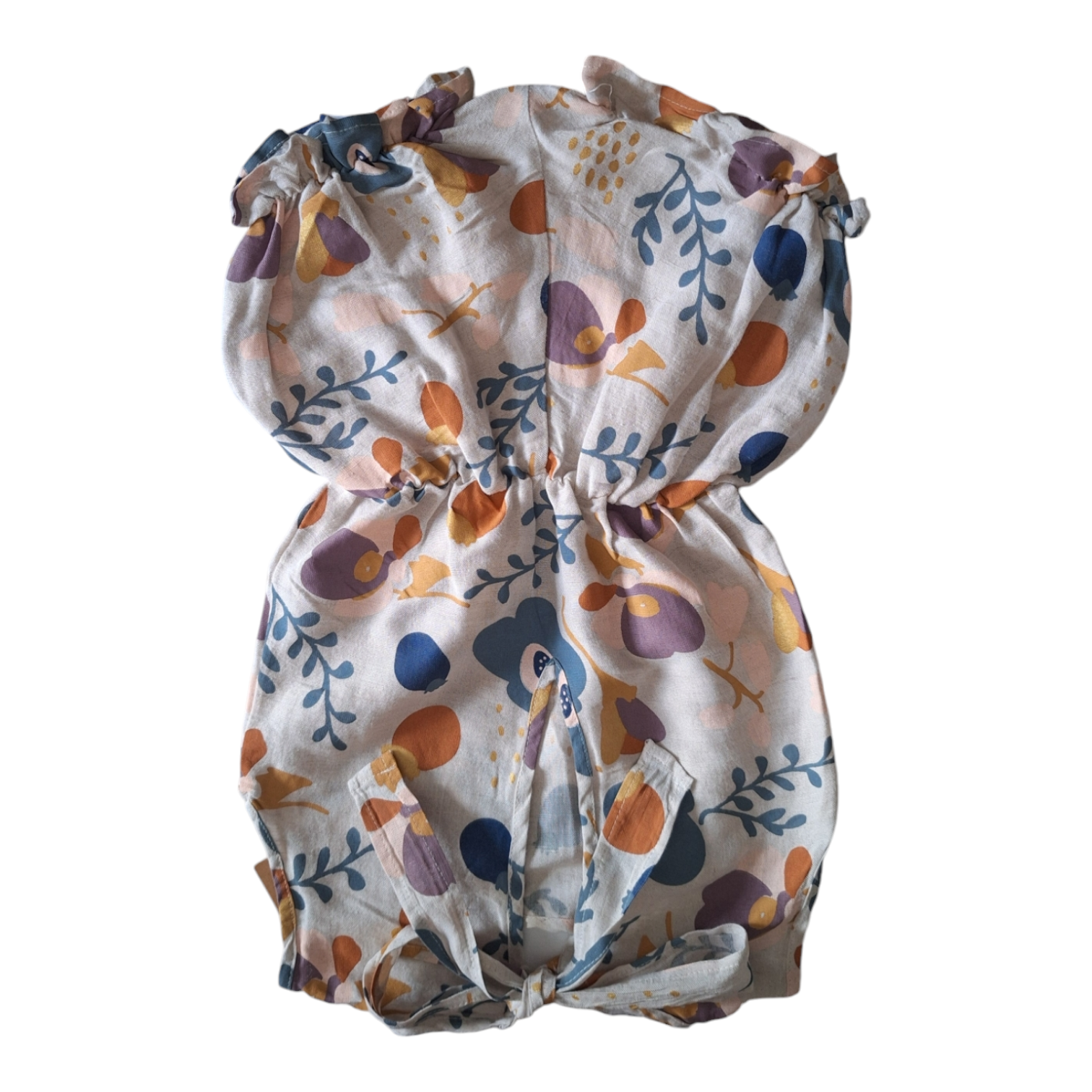 Playsuit met patroon & strik - 4Y