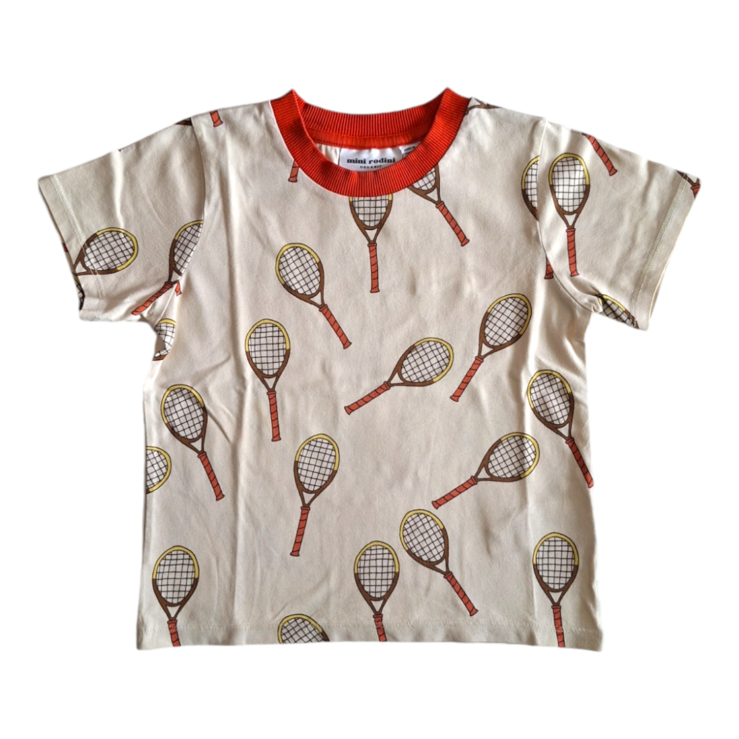 T-shirt tennisrackets - 4/5Y