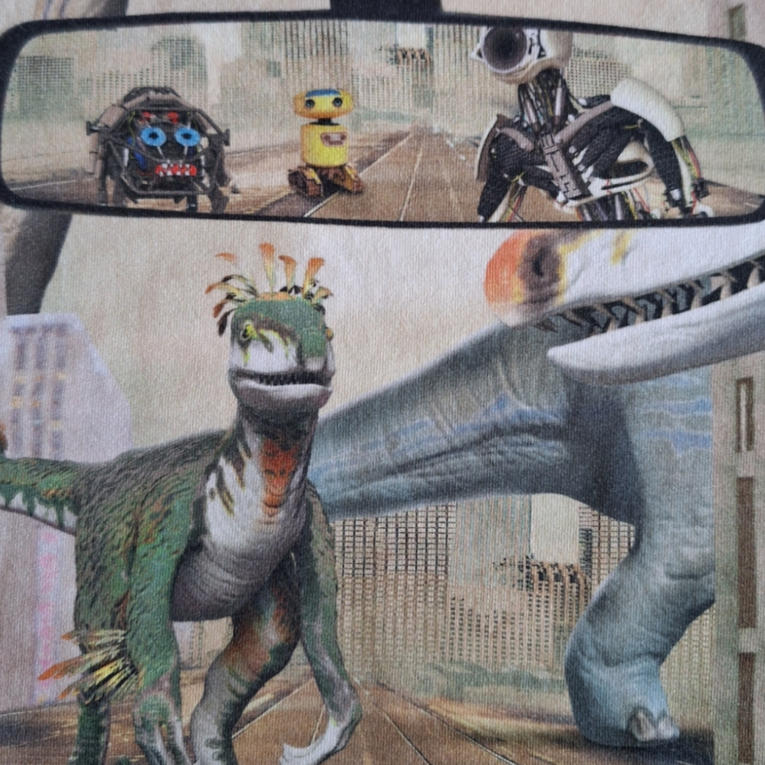 Tshirt dinosaurs and robots - 98CM