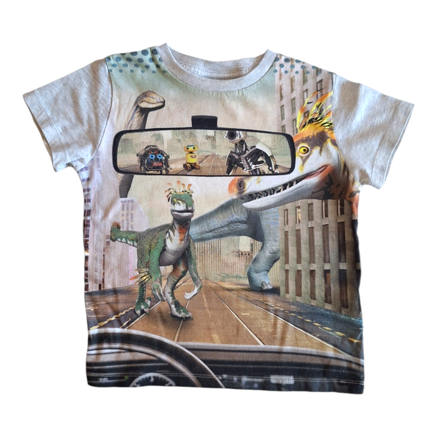 Tshirt dinosaurs and robots - 98CM