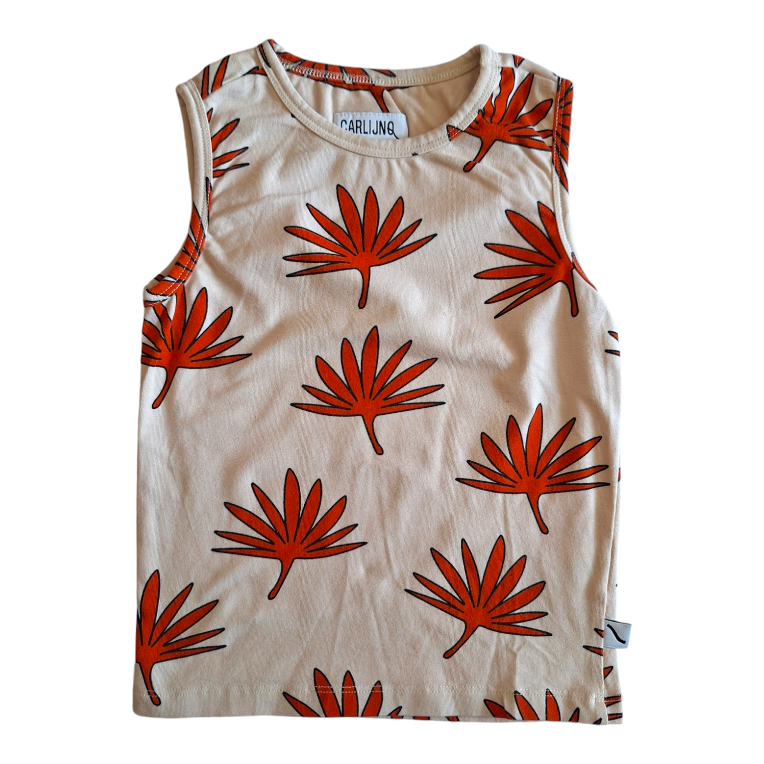 Tanktop met bladeren - 98/104CM