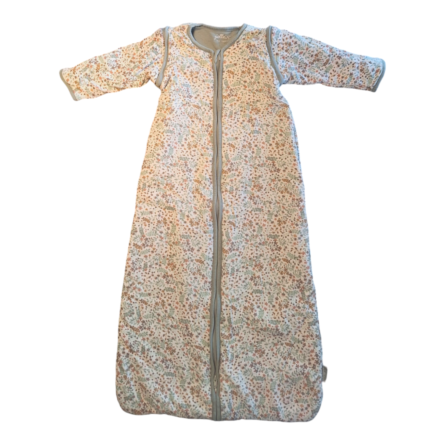 Slaapzak afneembare mouwen bloemen - 90CM