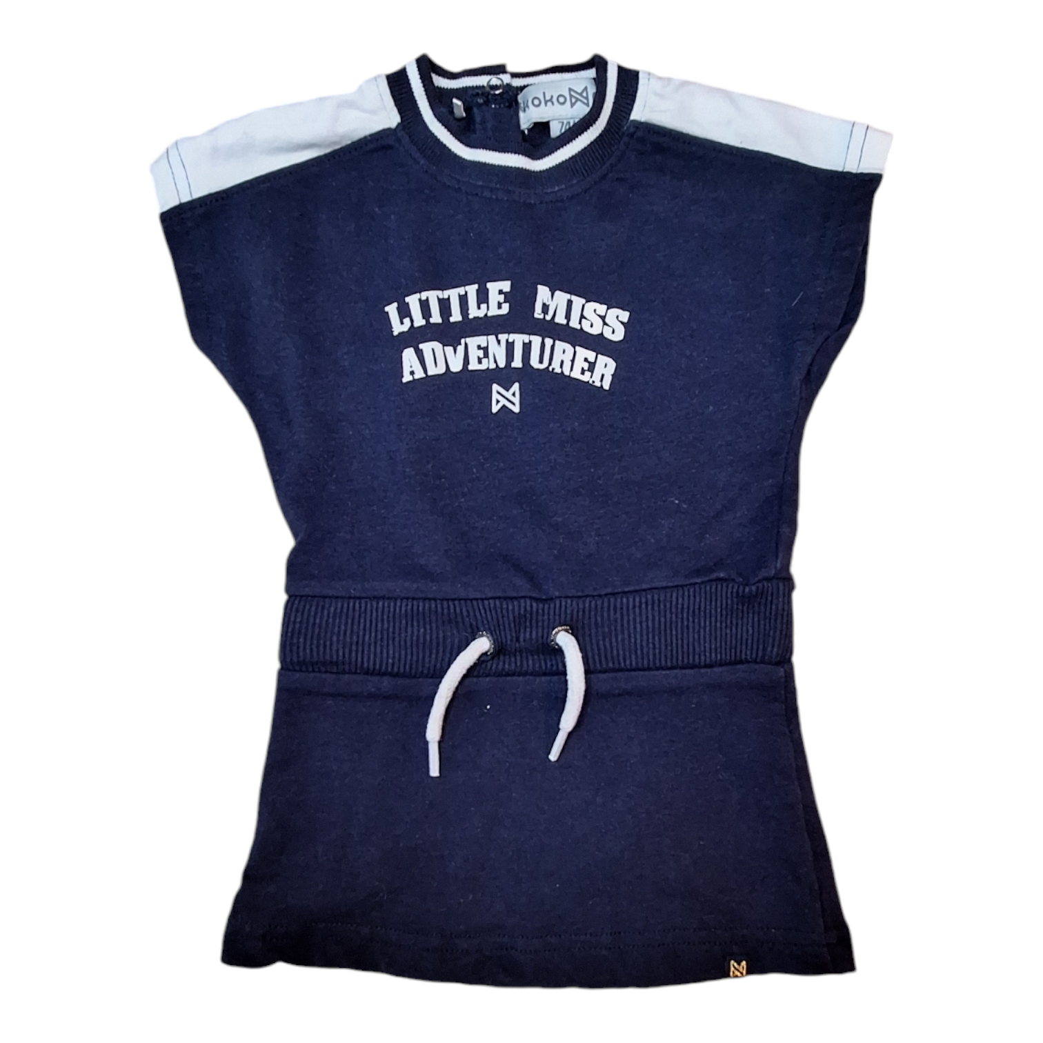 Sweatjurk met elastiek in de taille - 74CM