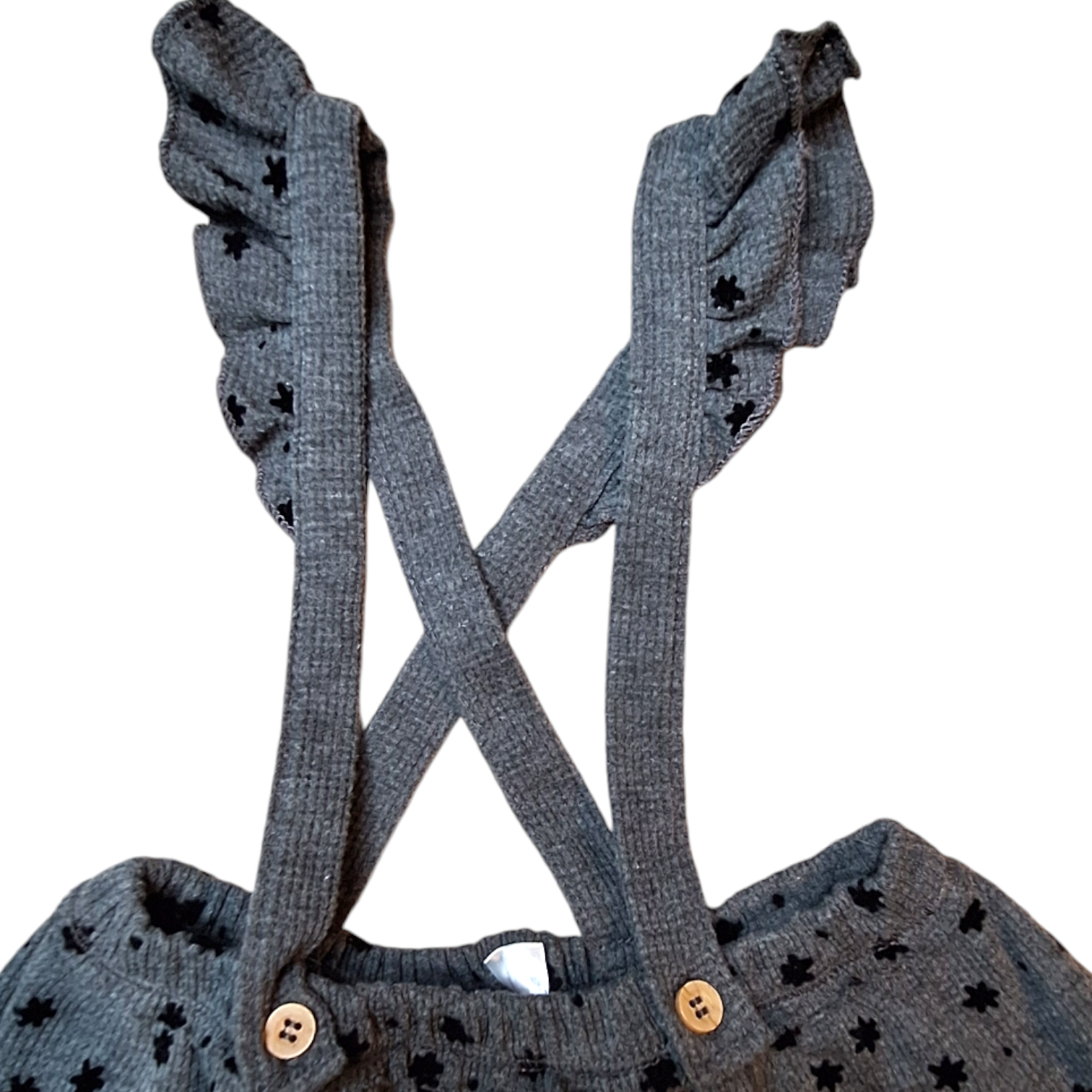 Skirt with braces and frills - 12/18M