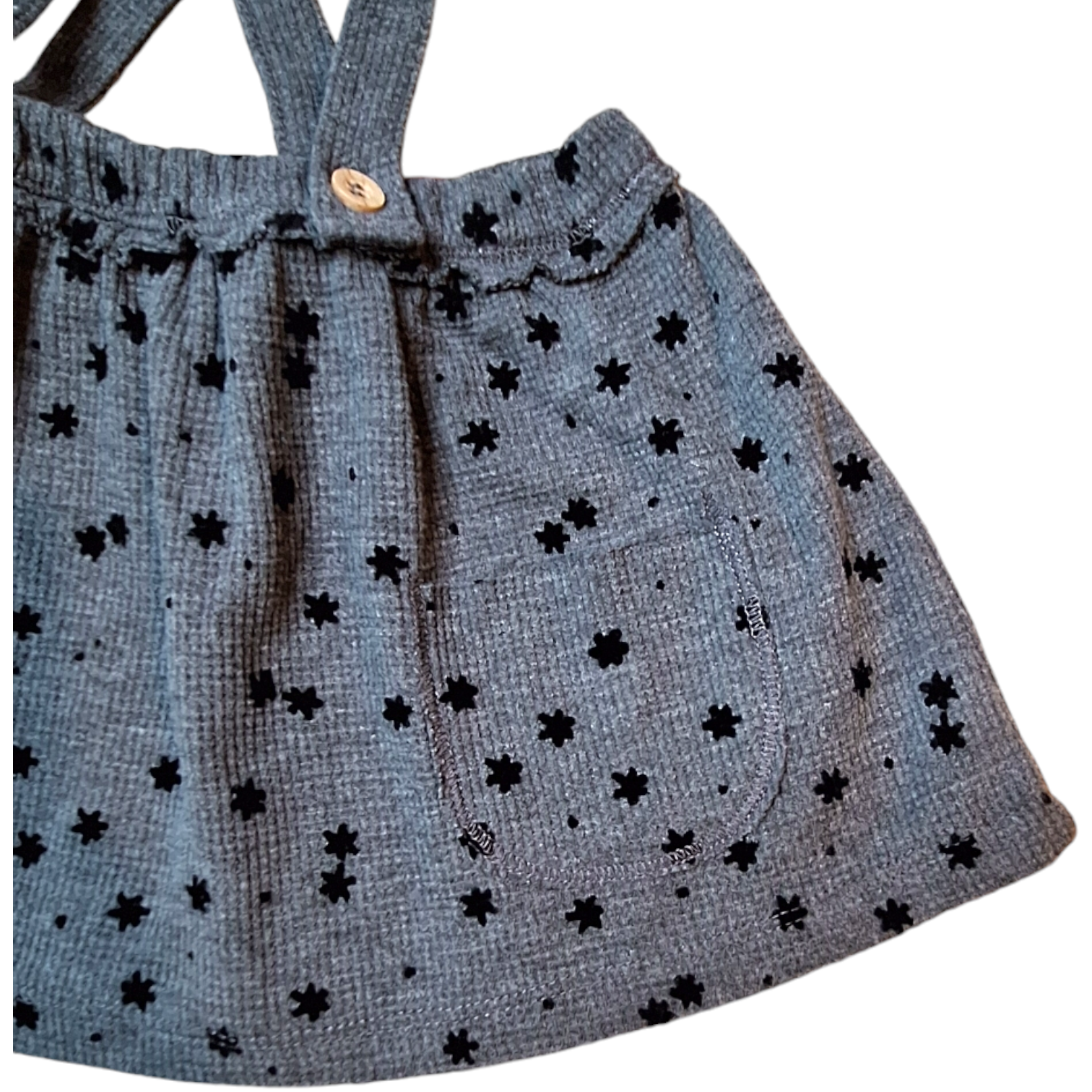 Skirt with braces and frills - 12/18M