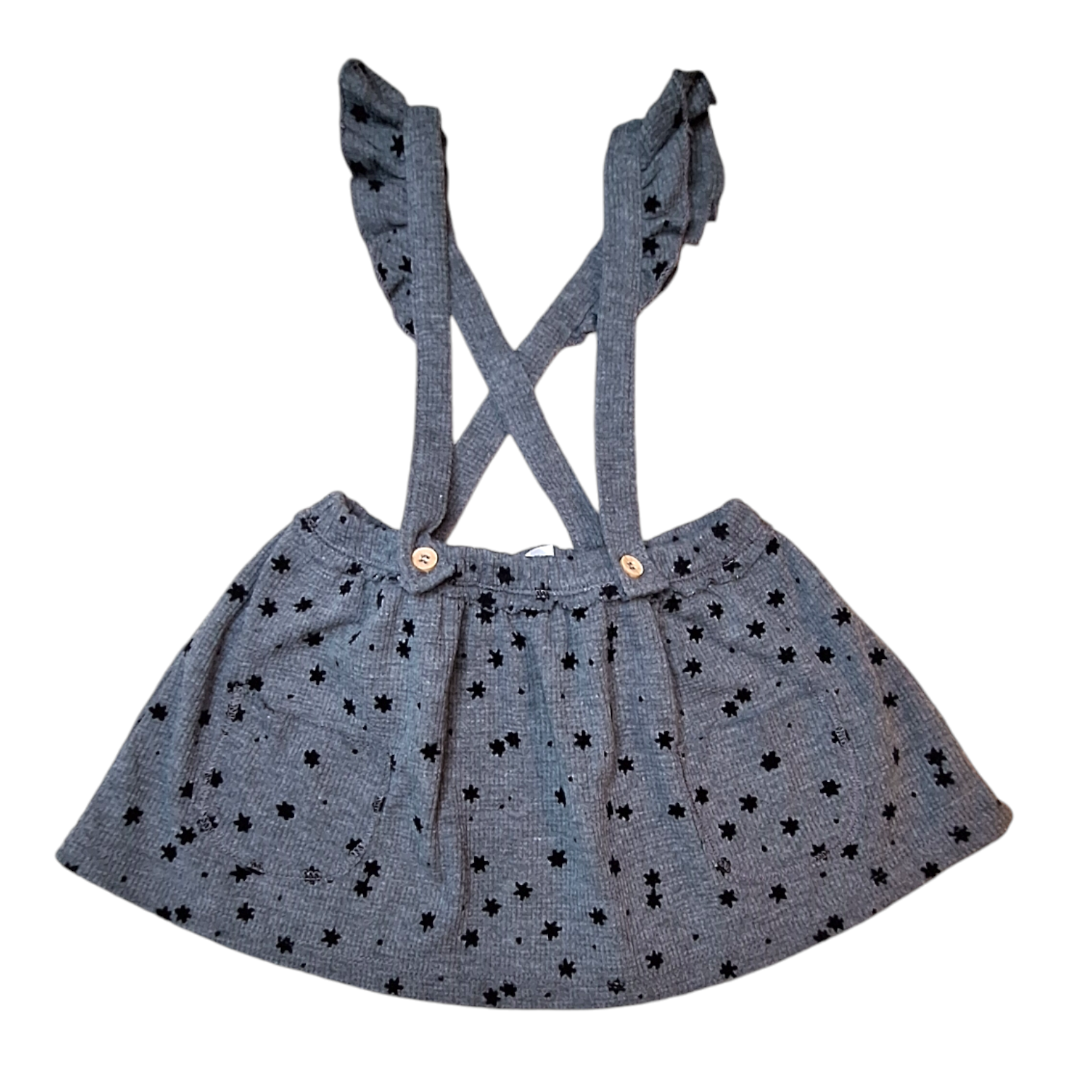 Skirt with braces and frills - 12/18M