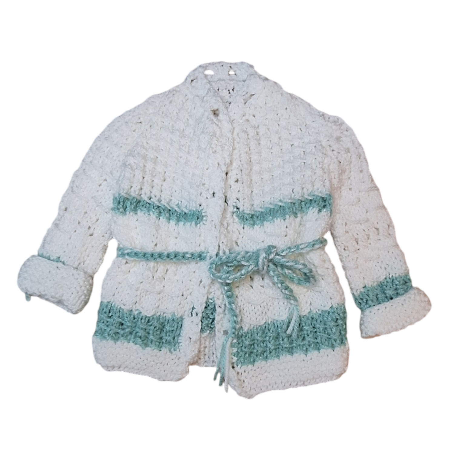 Gebreid vest & basque muts - 1/2M
