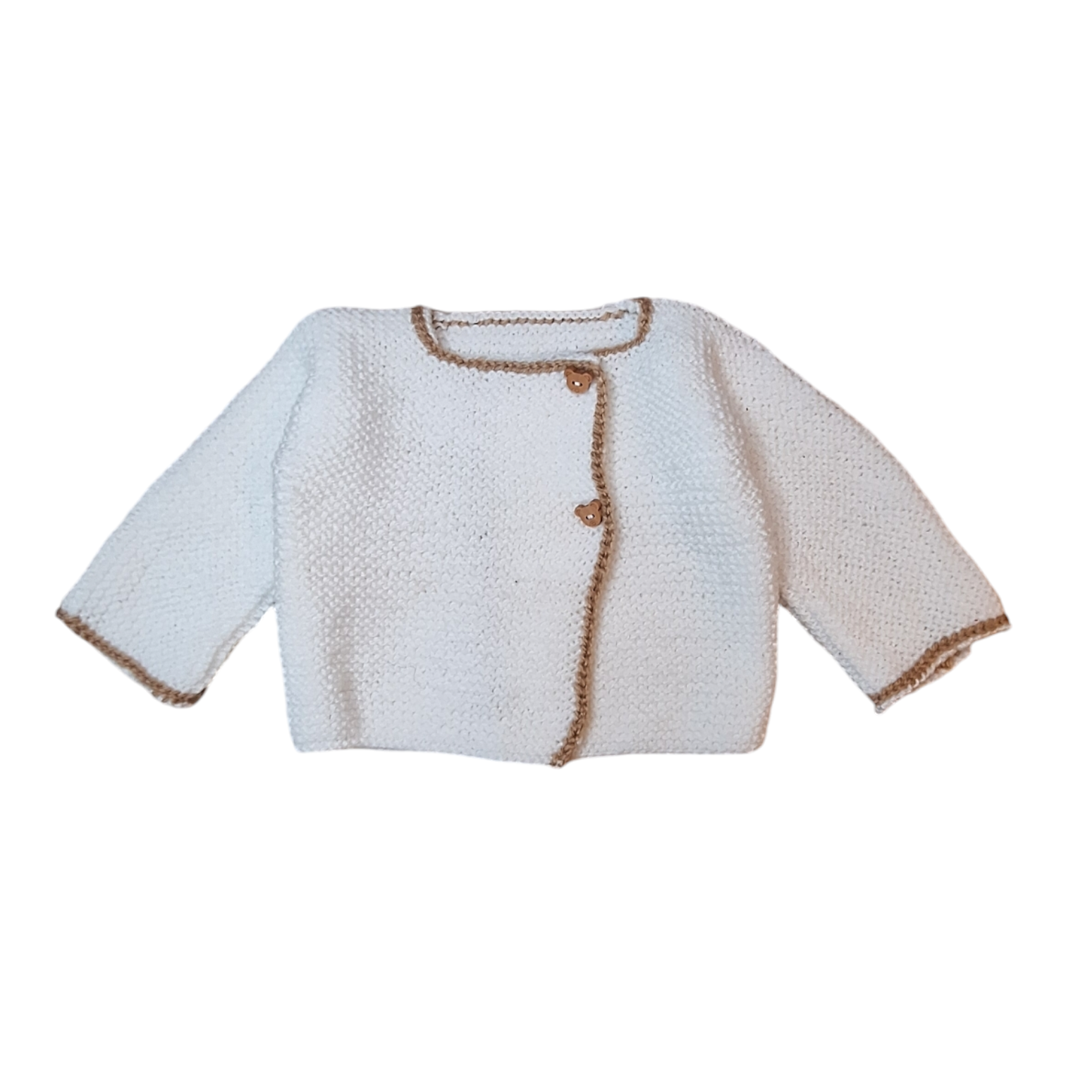 Knitted cardigan & socks with bear - 1/2M