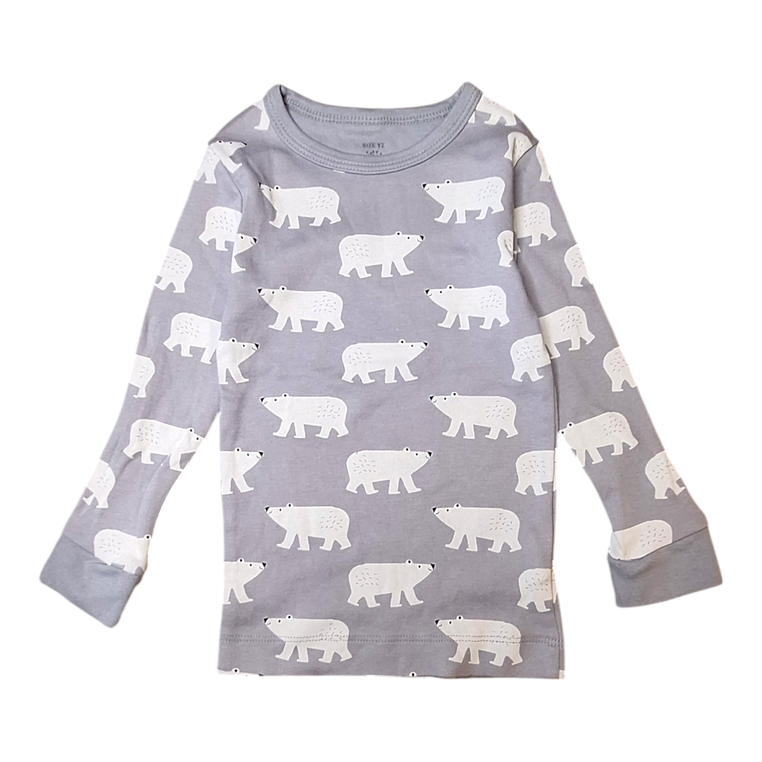 Set lange mouwen & broek pyjama witte beren - 92CM