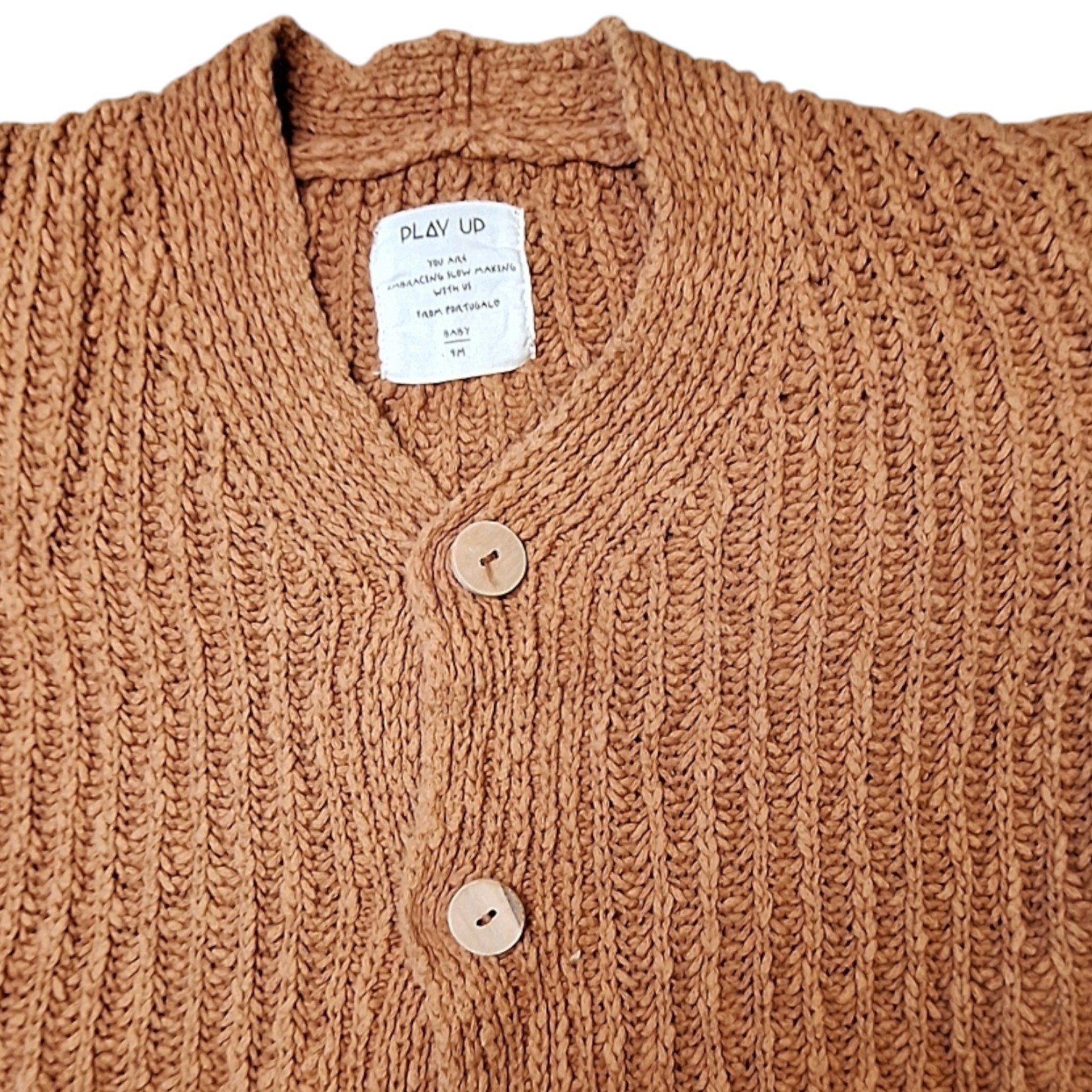Gebreid vest linnenmix - 9M