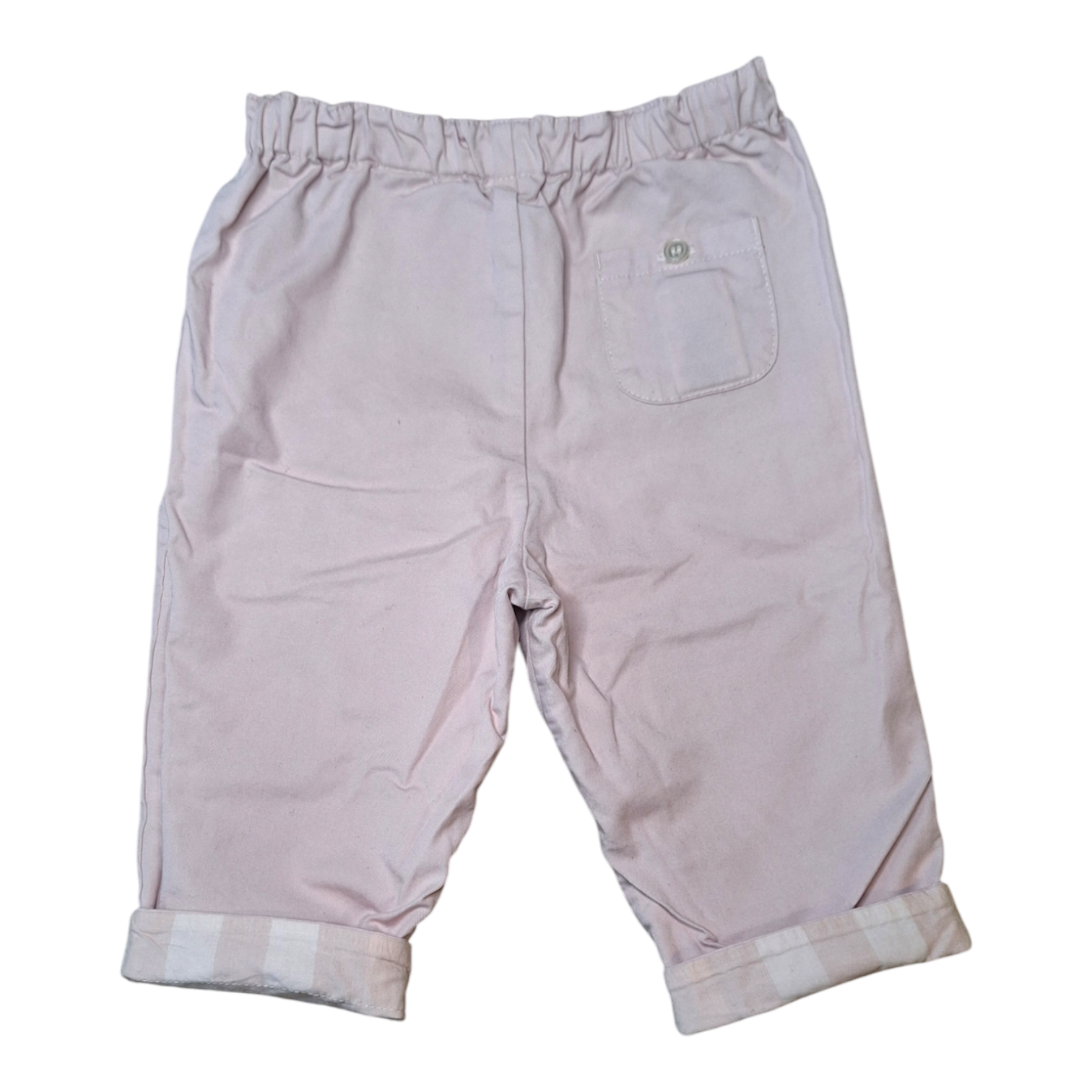 Pants double face pink check - 6M