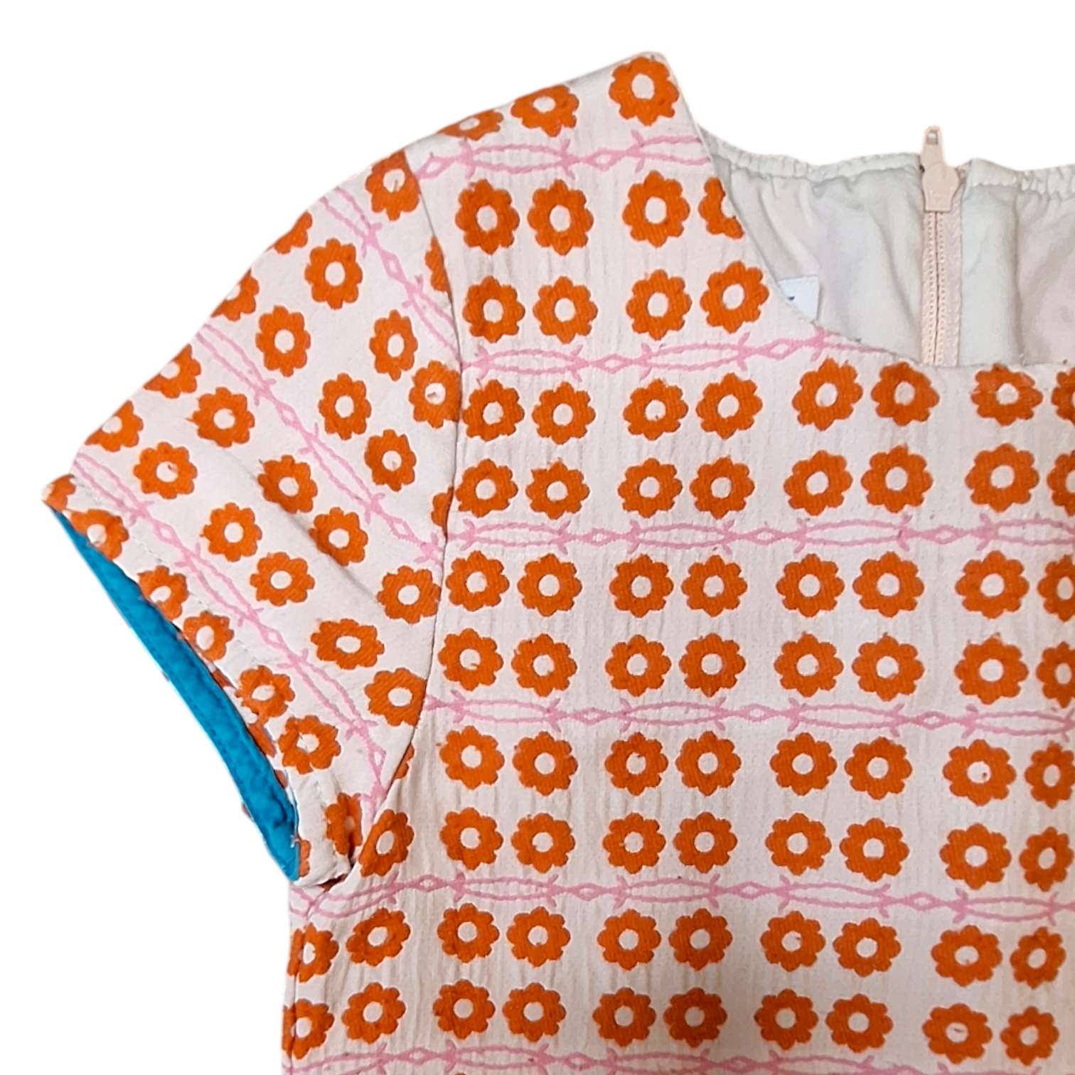 Jurk met korte mouwen en madeliefjes - 5Y
