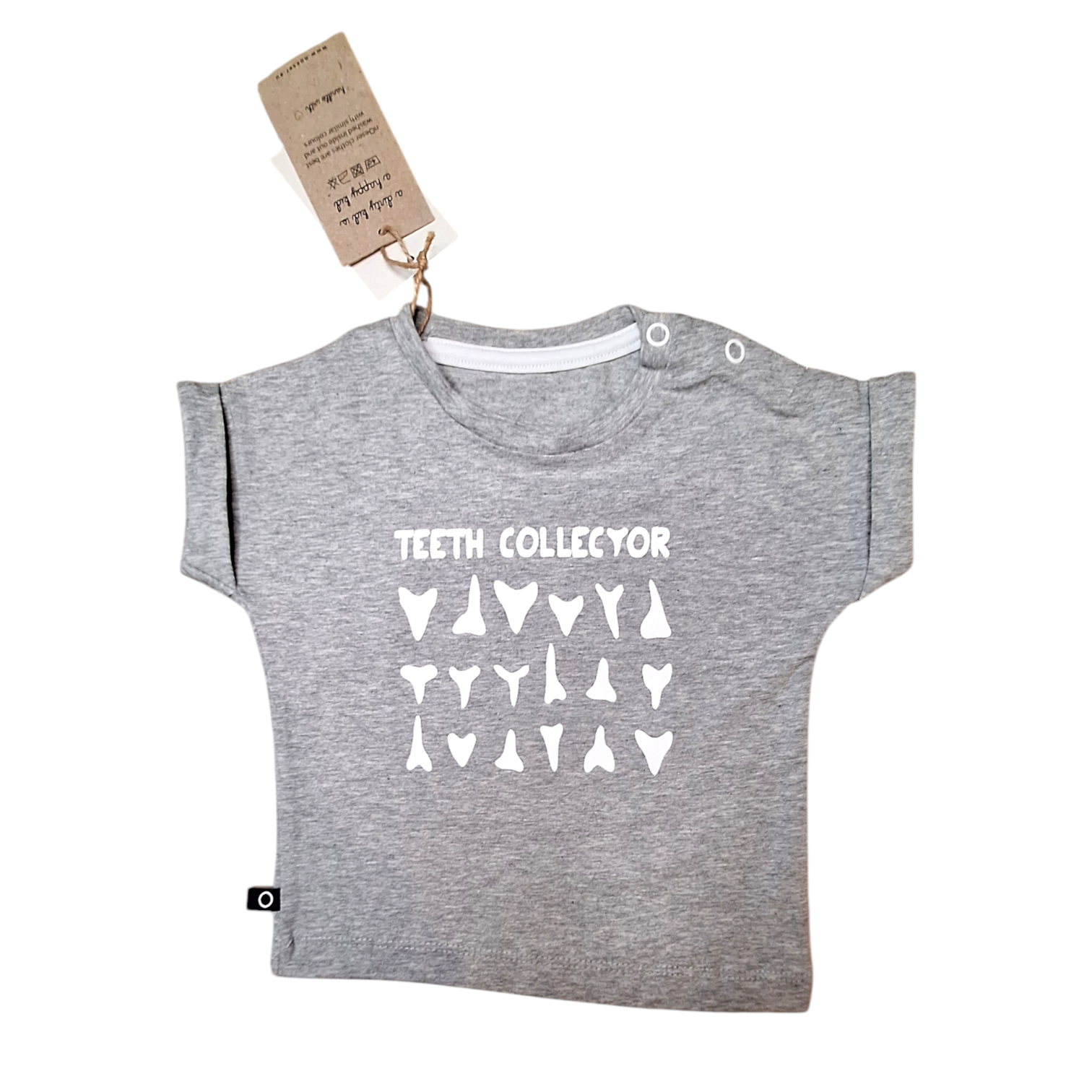 Organisch T-shirt tandenverzamelaar - 62/68CM