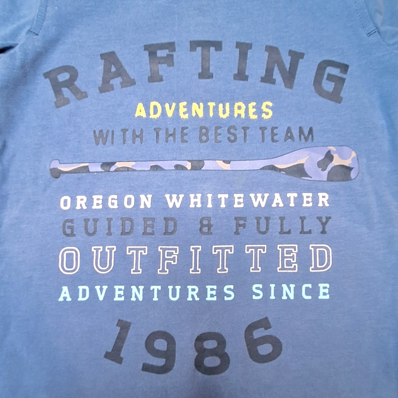 T-shirt Rafting avontuur - 92CM