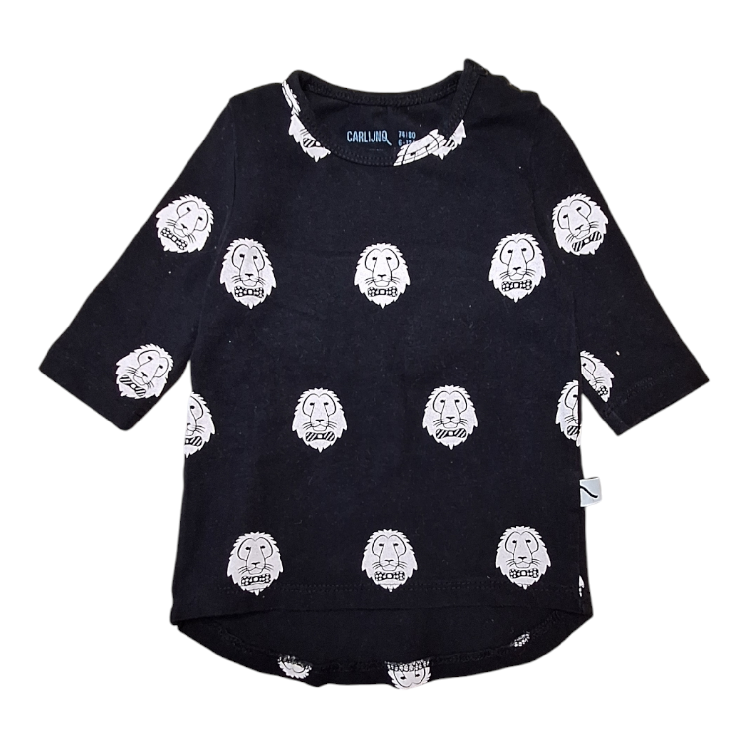 Shirt met lange mouwen en leeuwen - 74/80CM