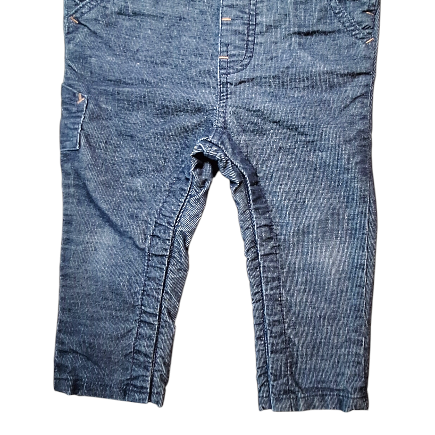 Overall van corduroy met kleine ribbels - 80CM