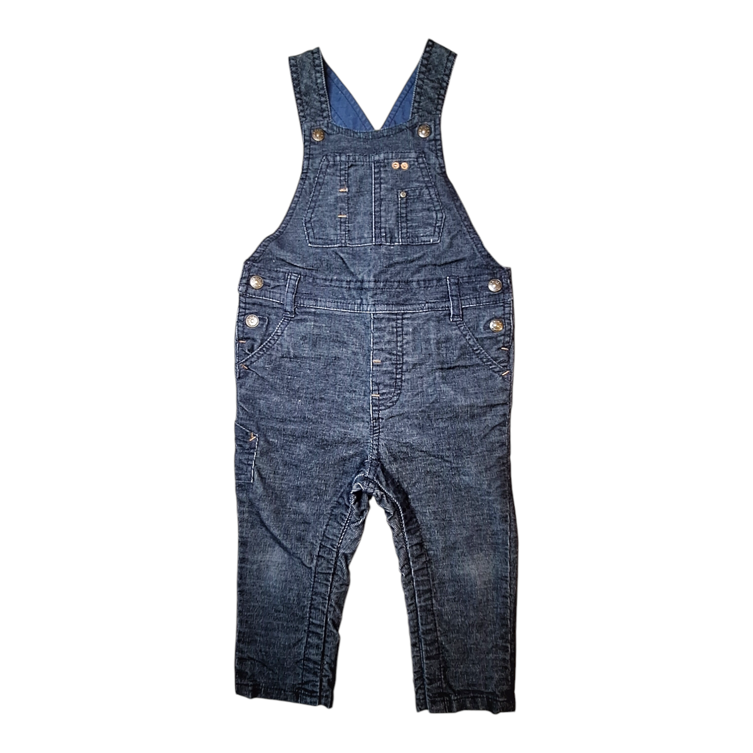 Overall van corduroy met kleine ribbels - 80CM