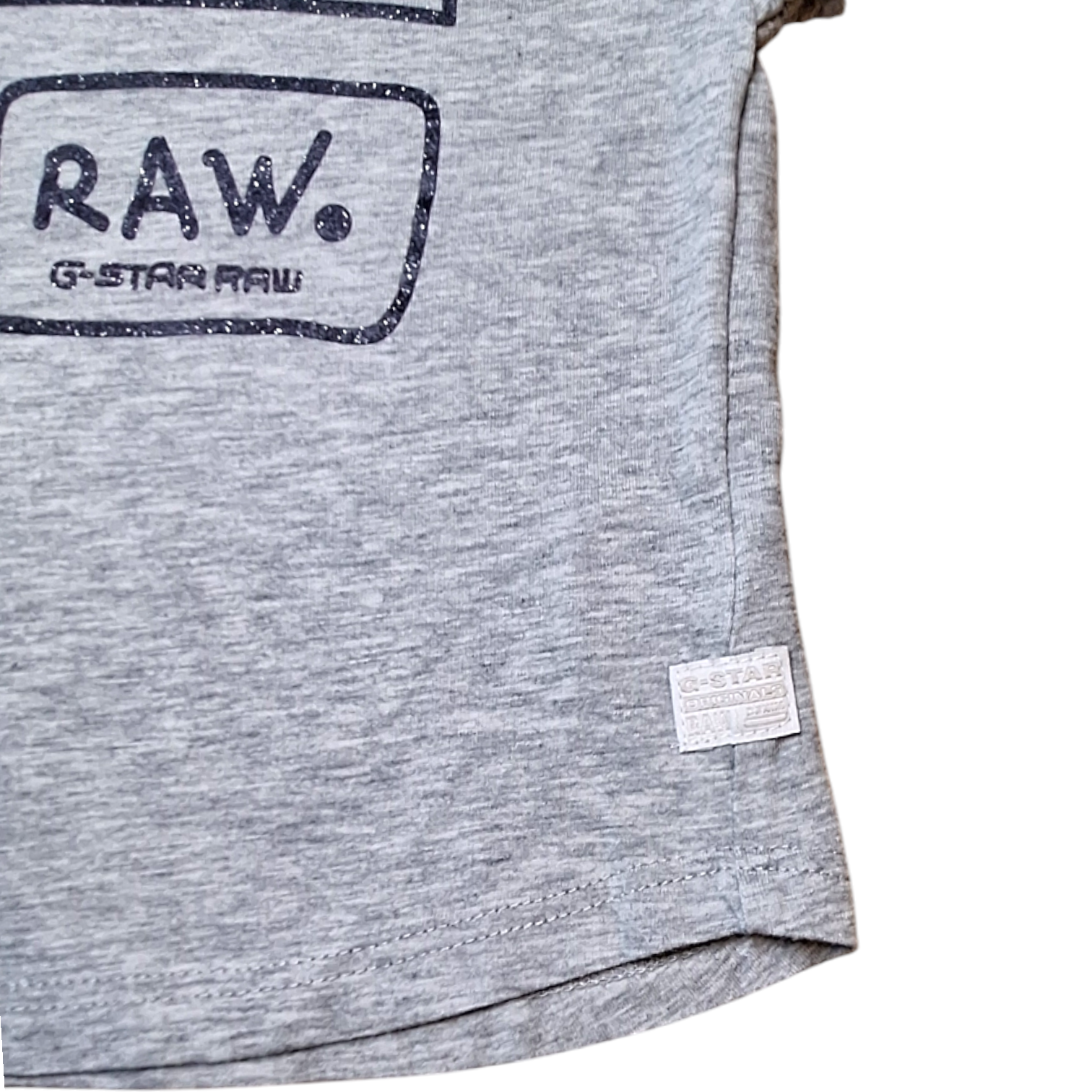 T-shirt met glitterlogo - 68CM