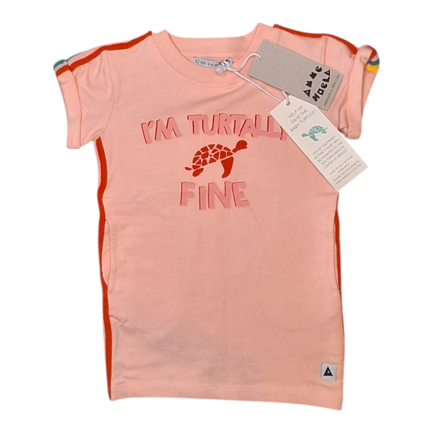 Sweatjurk I AM TURTALLY FINE - 62/68CM