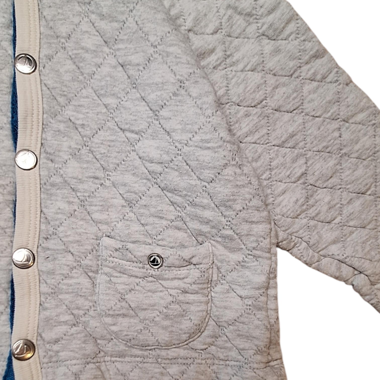 Gewatteerde jas met knopen - 18M - Preloved - zeer goede staat