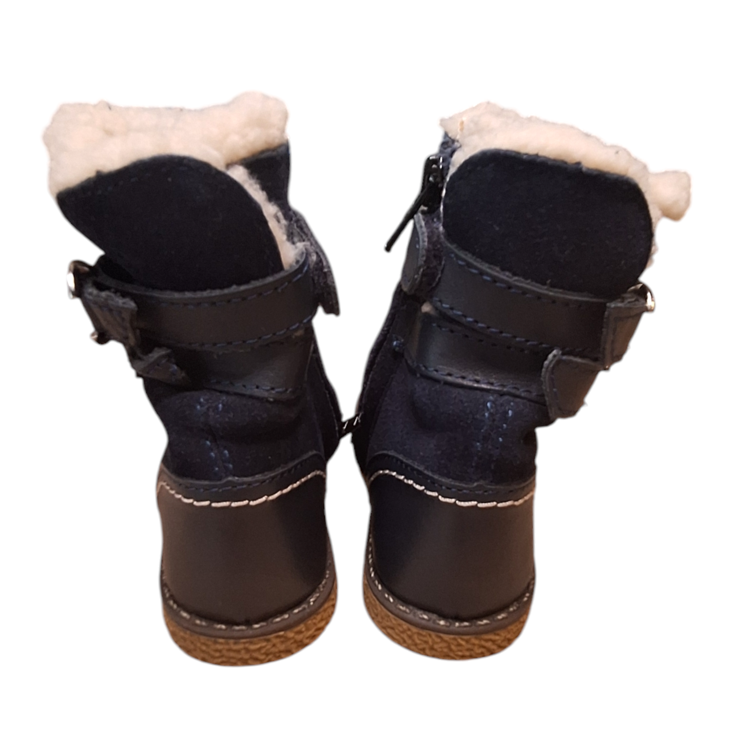 Leren laarzen met sherpa -20