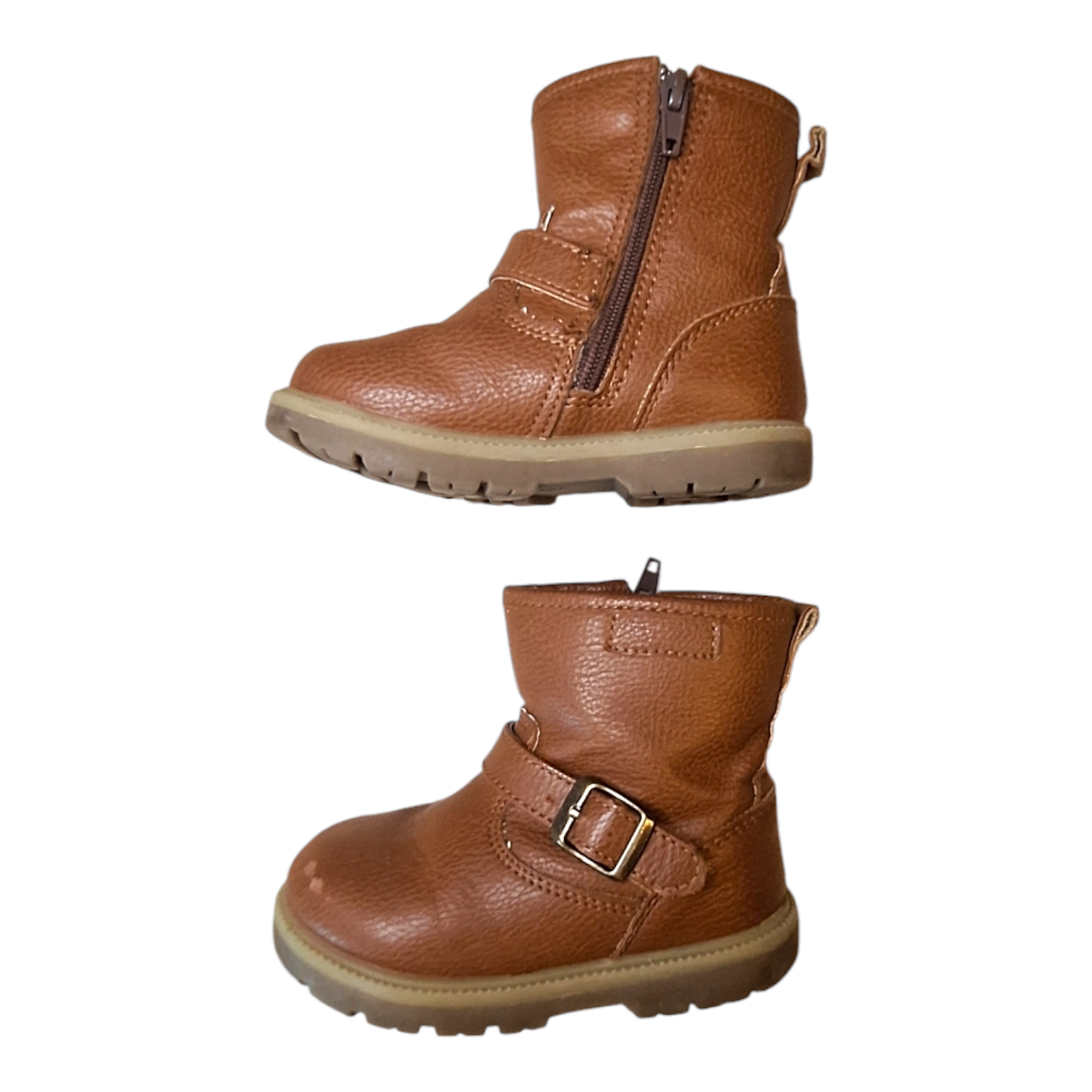 Brown boots with buckle - 22