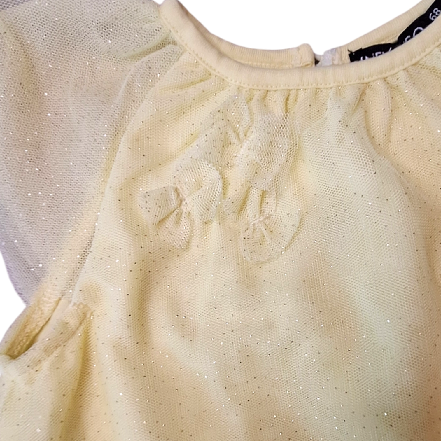Jurk in tule met glitters - 68CM