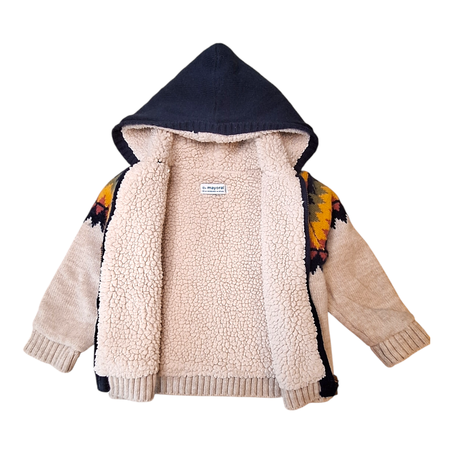 Knitted sherpa jacket - 18M