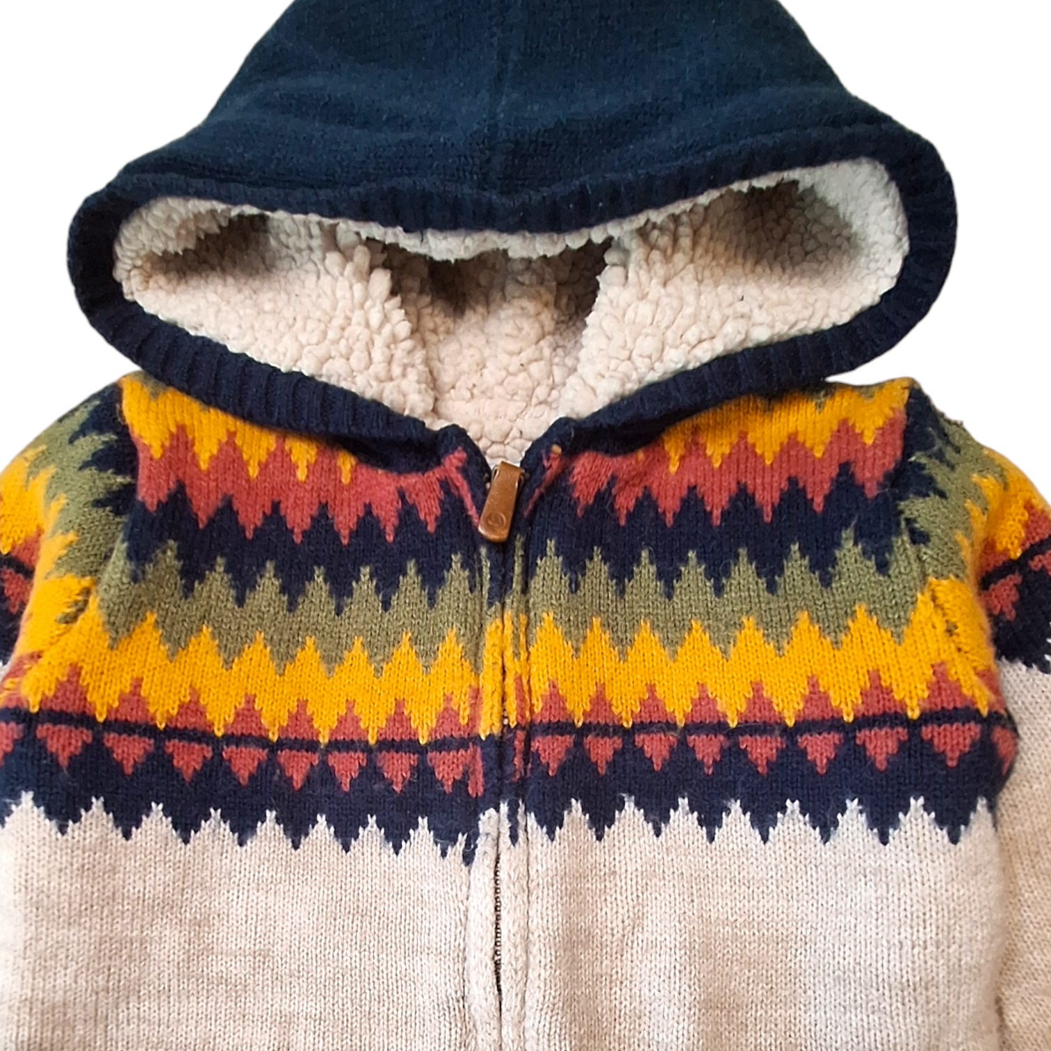 Knitted sherpa jacket - 18M