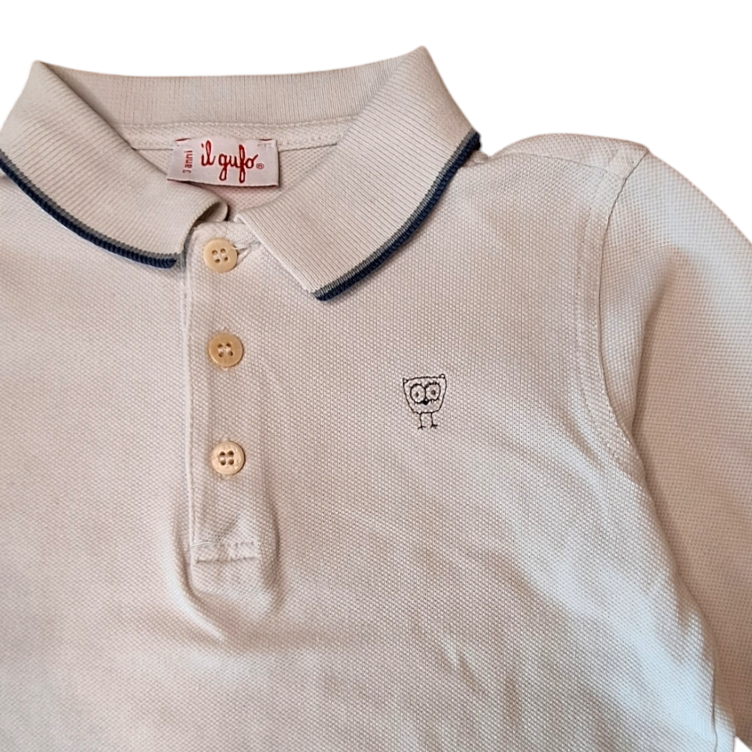 Polo met gestikte uil - 3Y