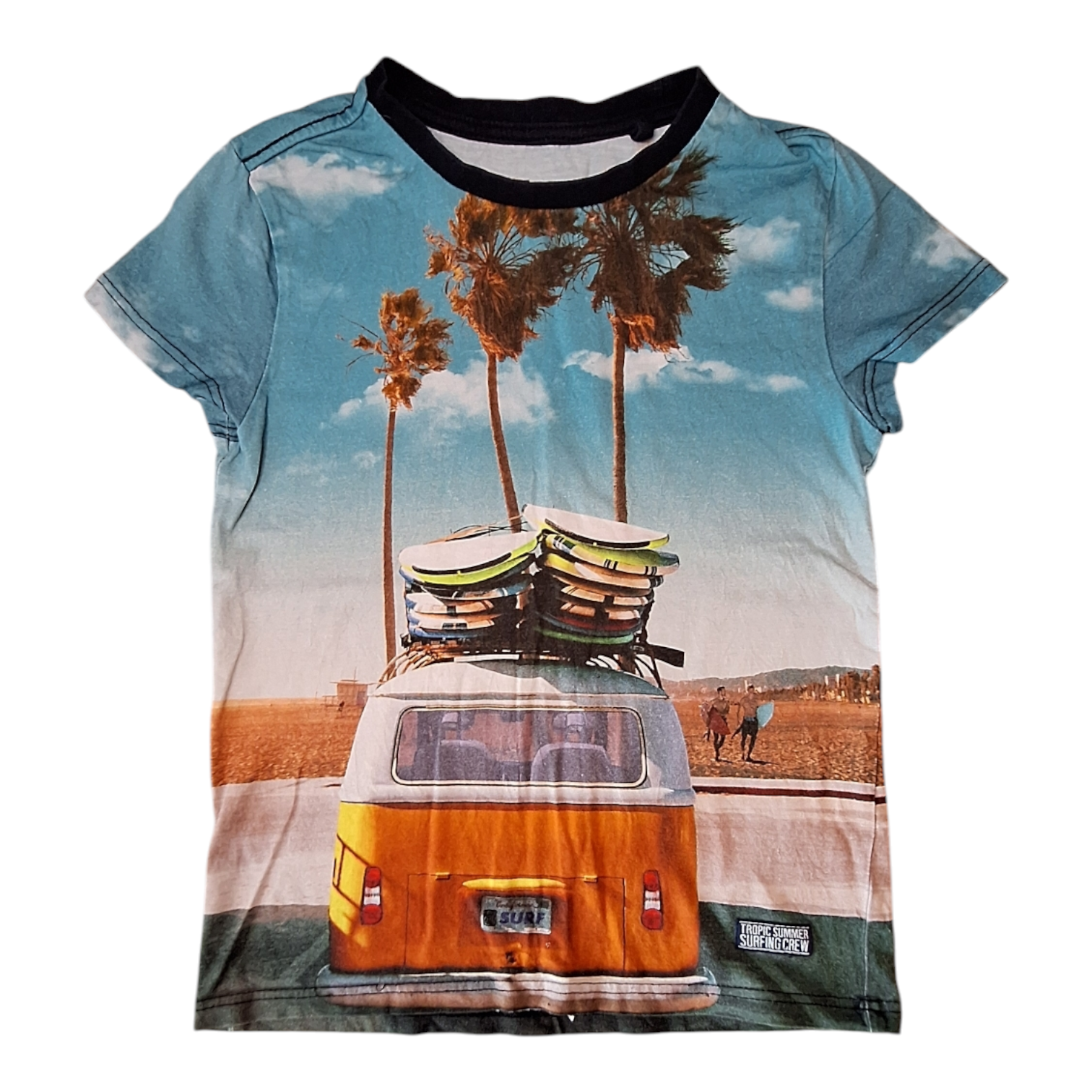 T-shirt surfer wagen - 110/116CM