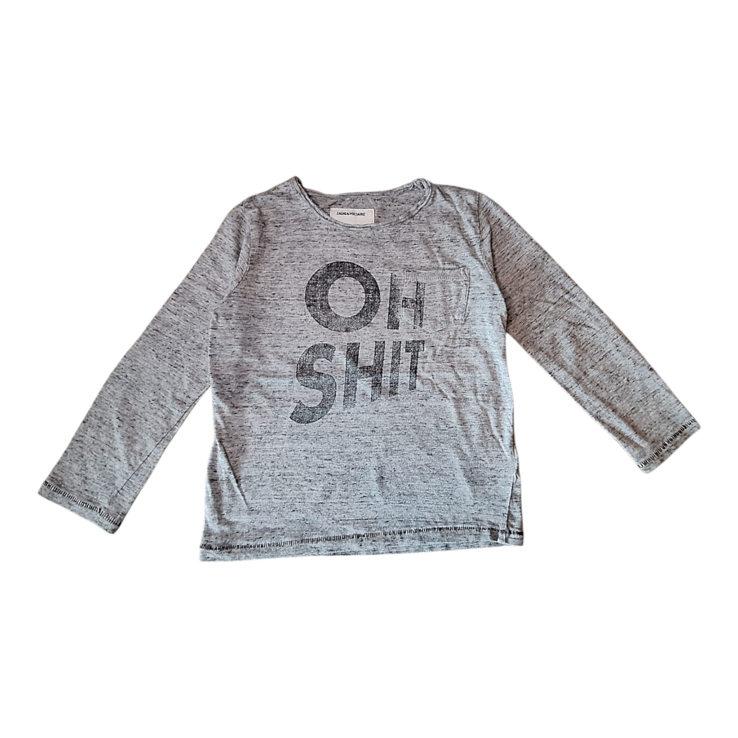 Shirt met lange mouwen OH SHIT - 4/5Y