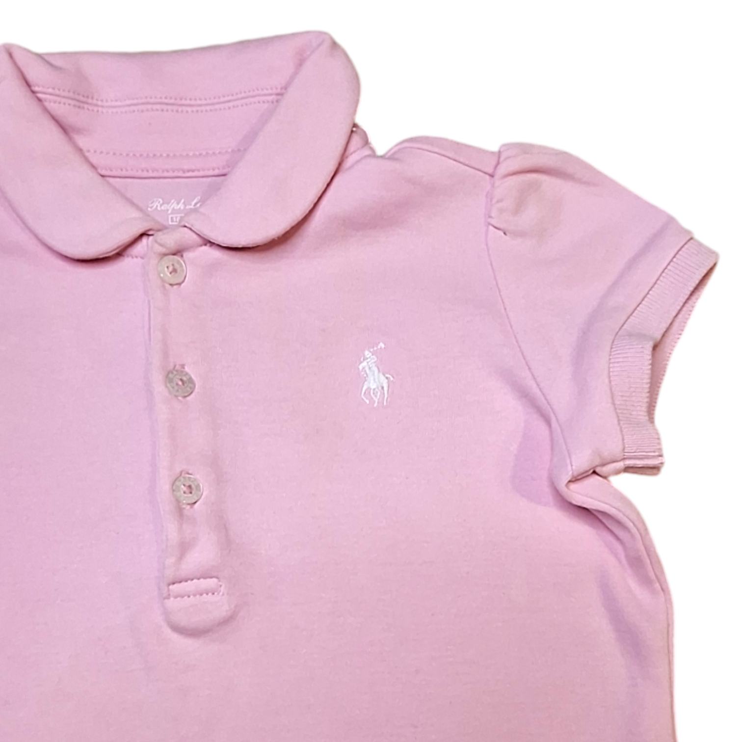 Polo met logo ballon schouders - 18M