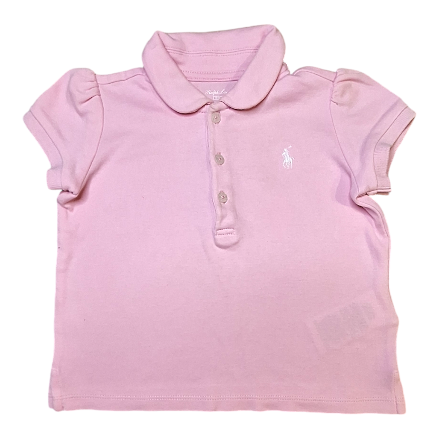 Polo met logo ballon schouders - 18M
