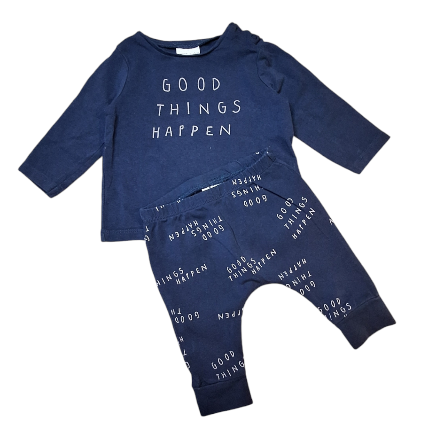 Set shirt & broek GOODTHINGS HAPPEN - 3M