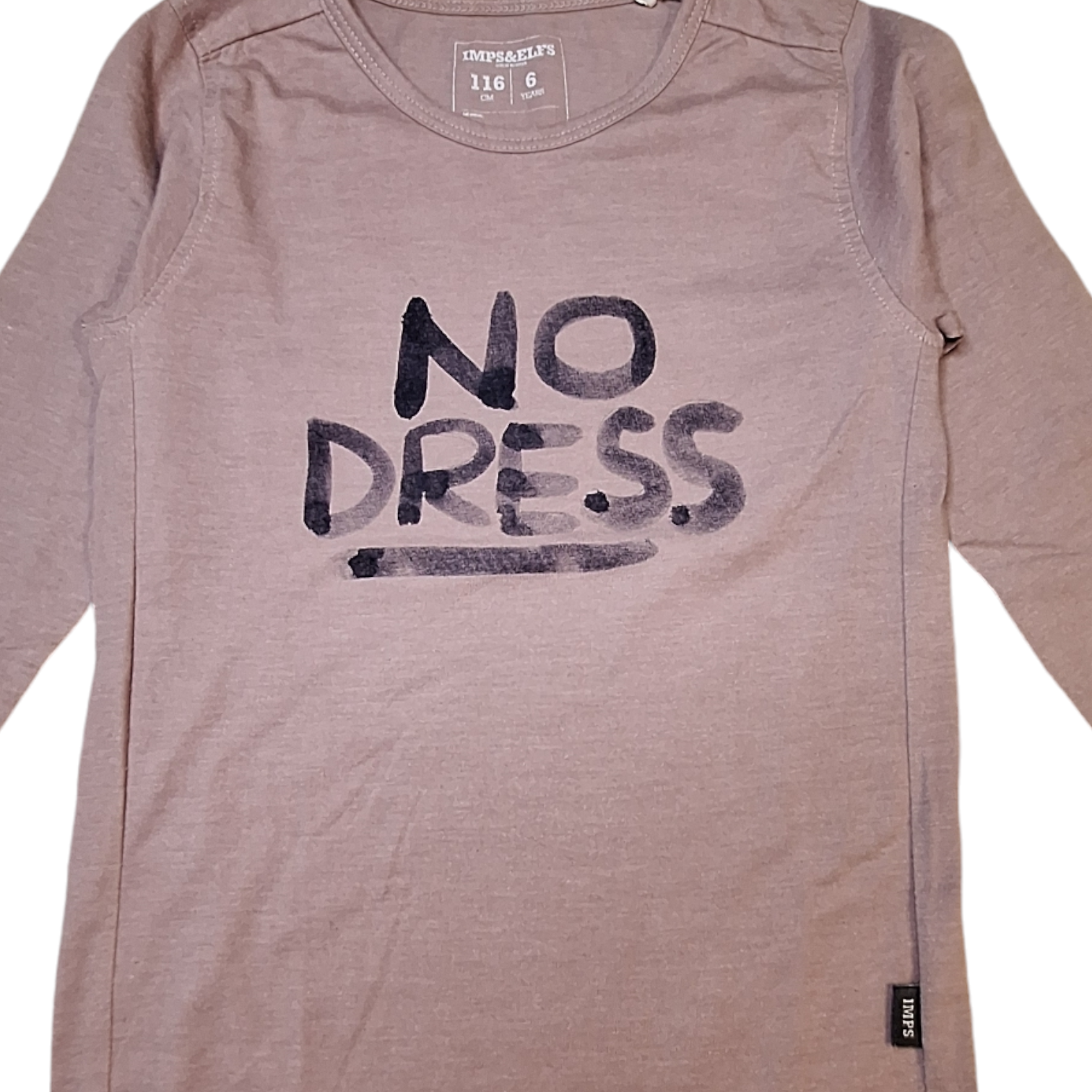 Shirt met lange mouwen GEEN JURK - 116CM