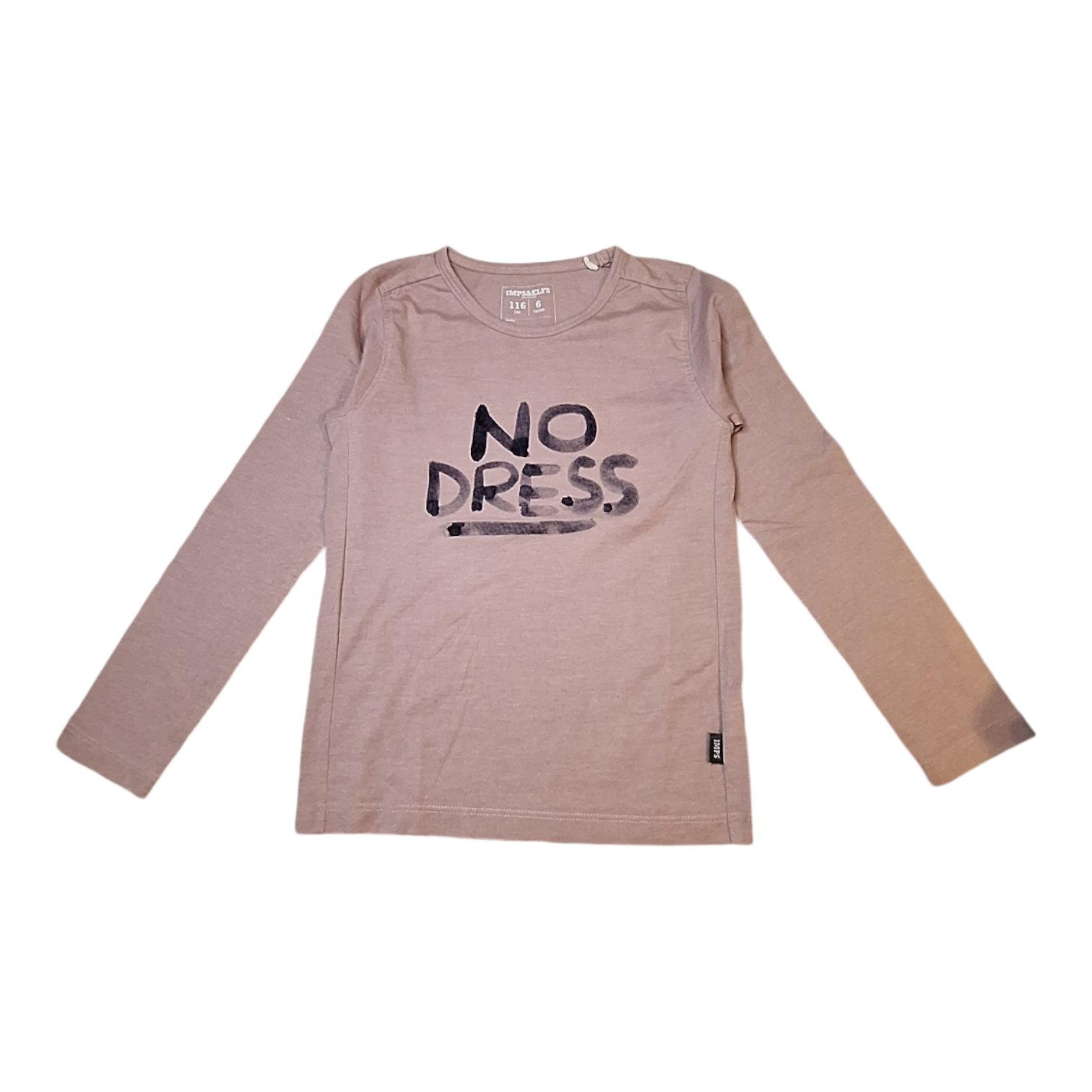 Shirt met lange mouwen GEEN JURK - 116CM