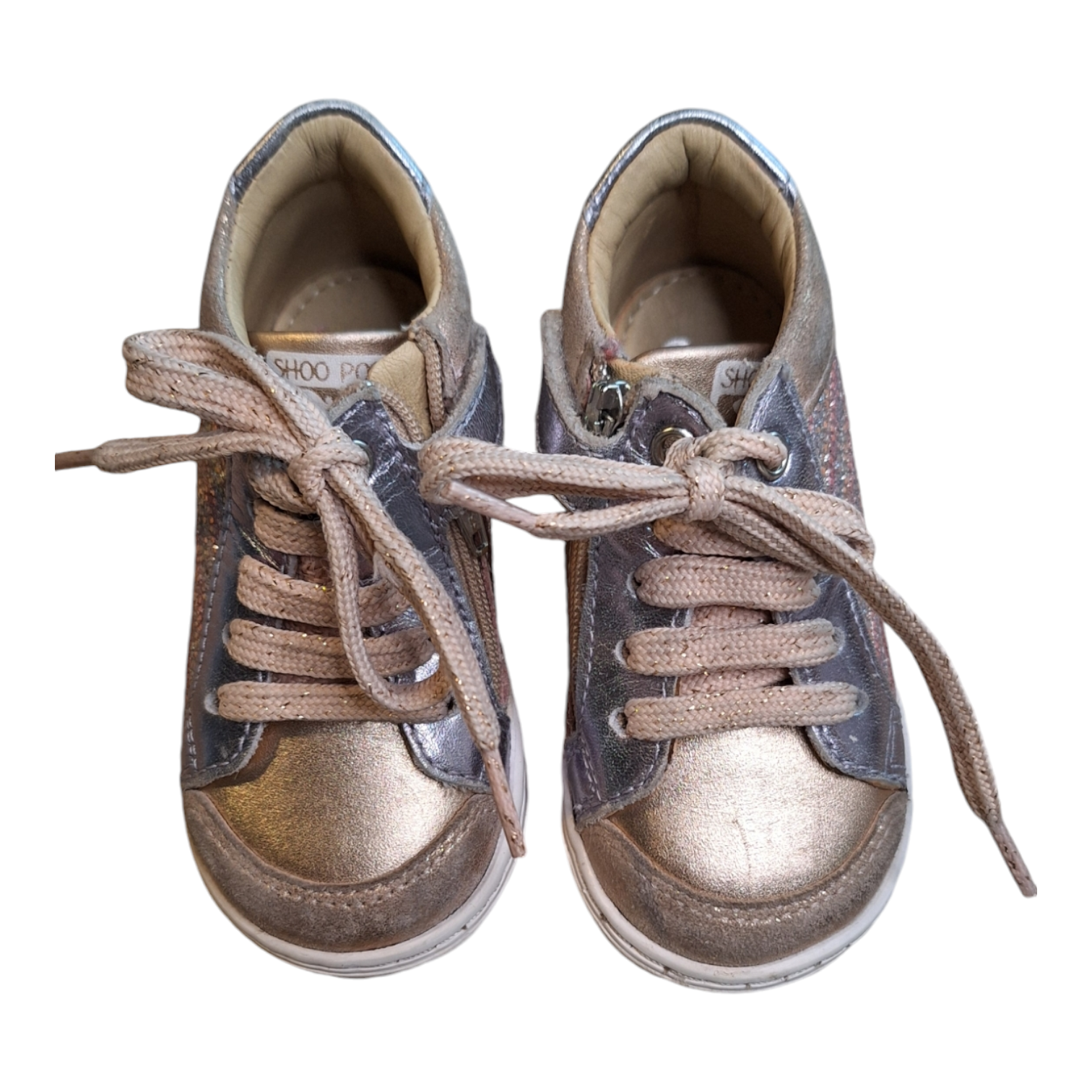 Shoo Pom glitter leren sneakers - 21