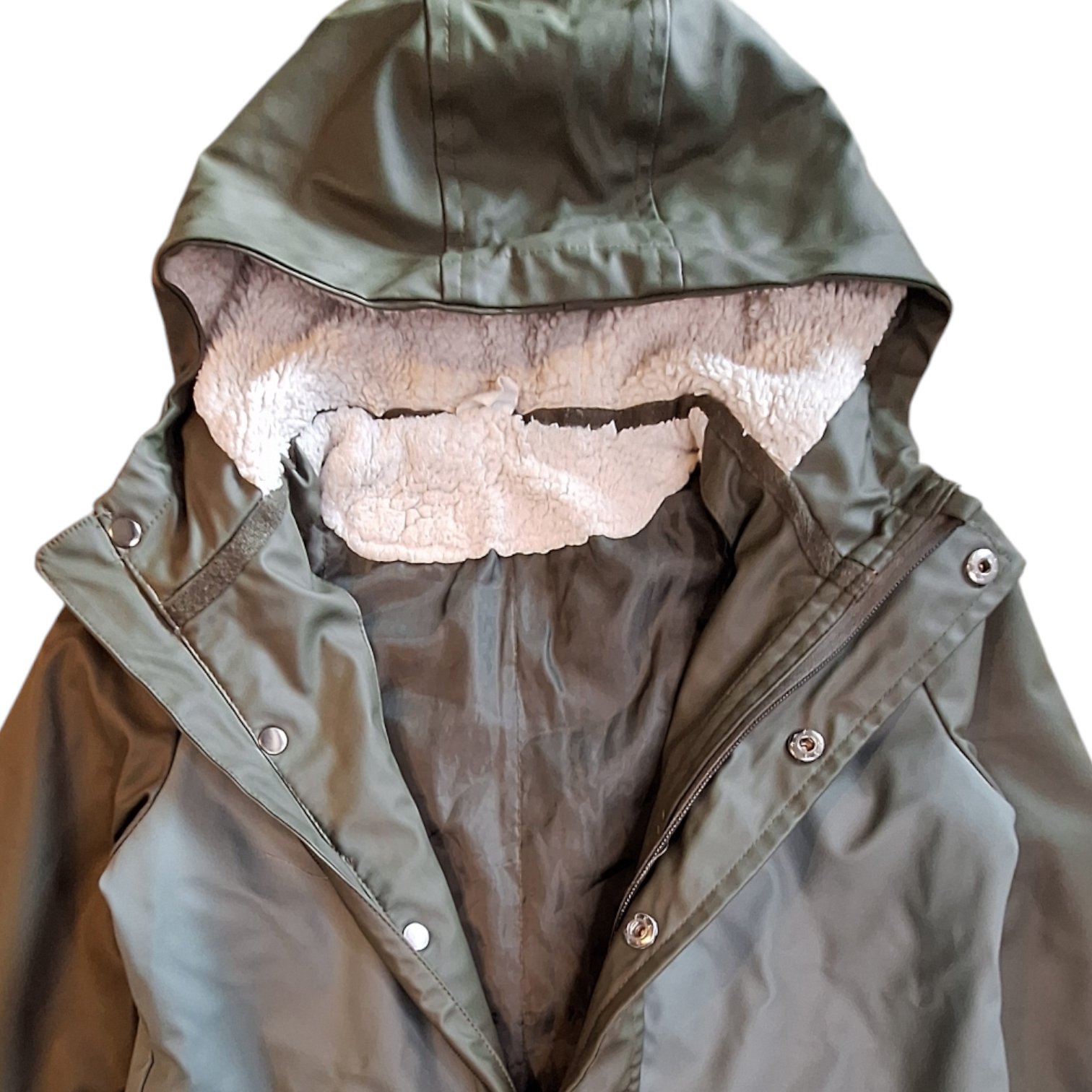 Regenjas met bont -110/116CM