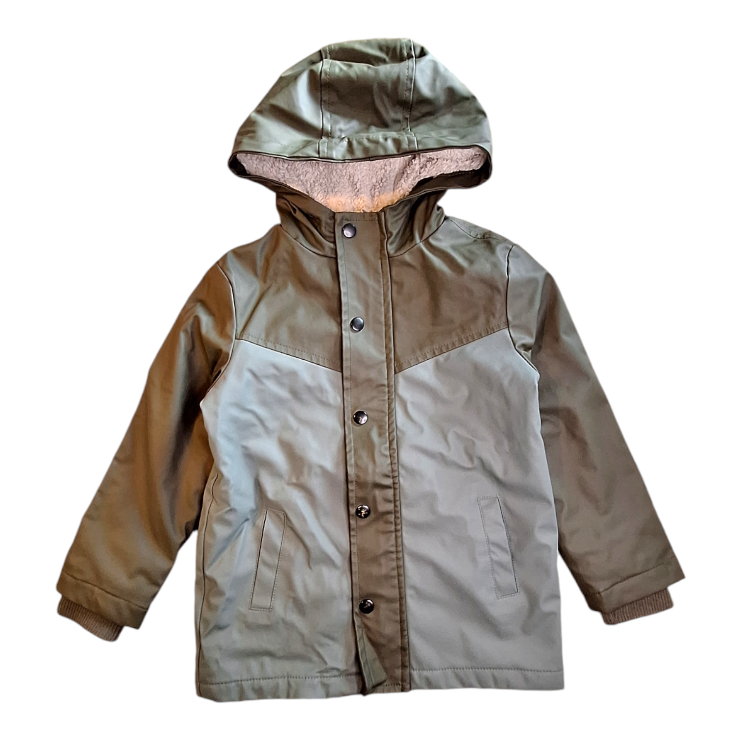 Regenjas met bont -110/116CM