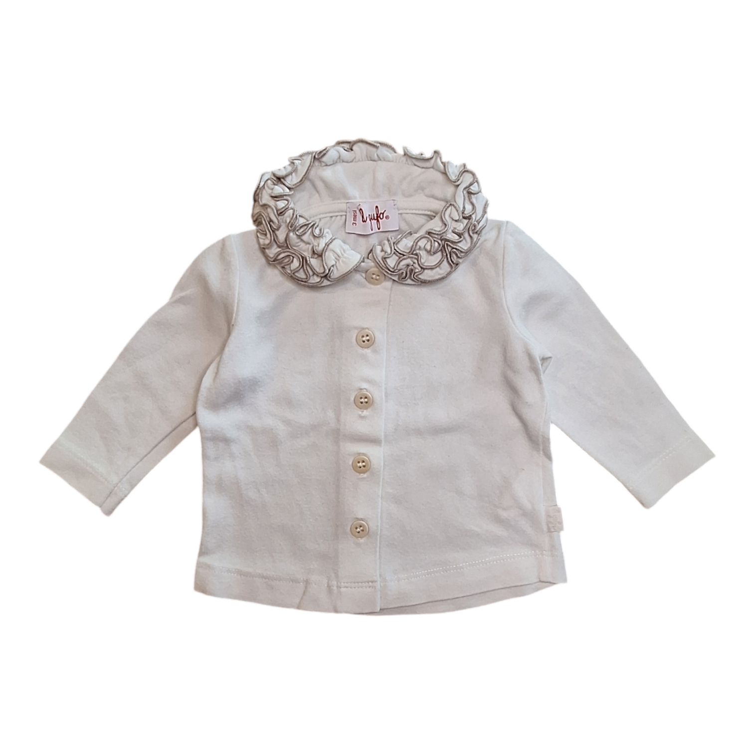 Set shirt & broek taupe ruches - 3M