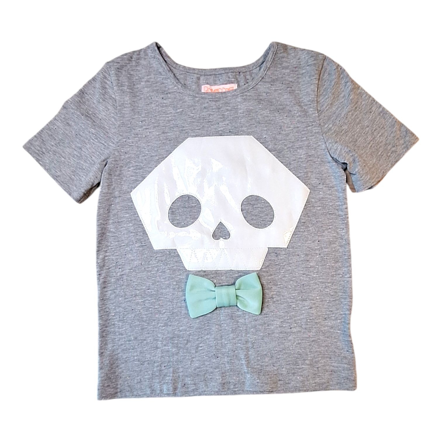 T-shirt schedel strik - 6/7Y